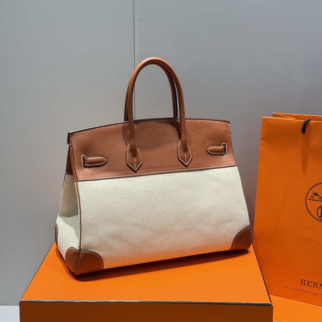 Hermès Birkin 35 에르메스 버킨 35 토일 캔버스 & 스위프트 가죽 10