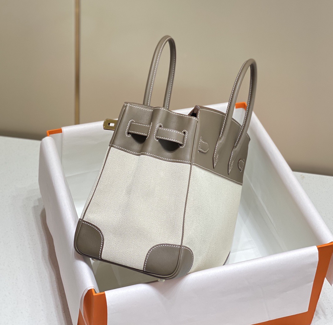 Hermès Birkin 35 에르메스 버킨 35 토일 캔버스 & 스위프트 가죽 12