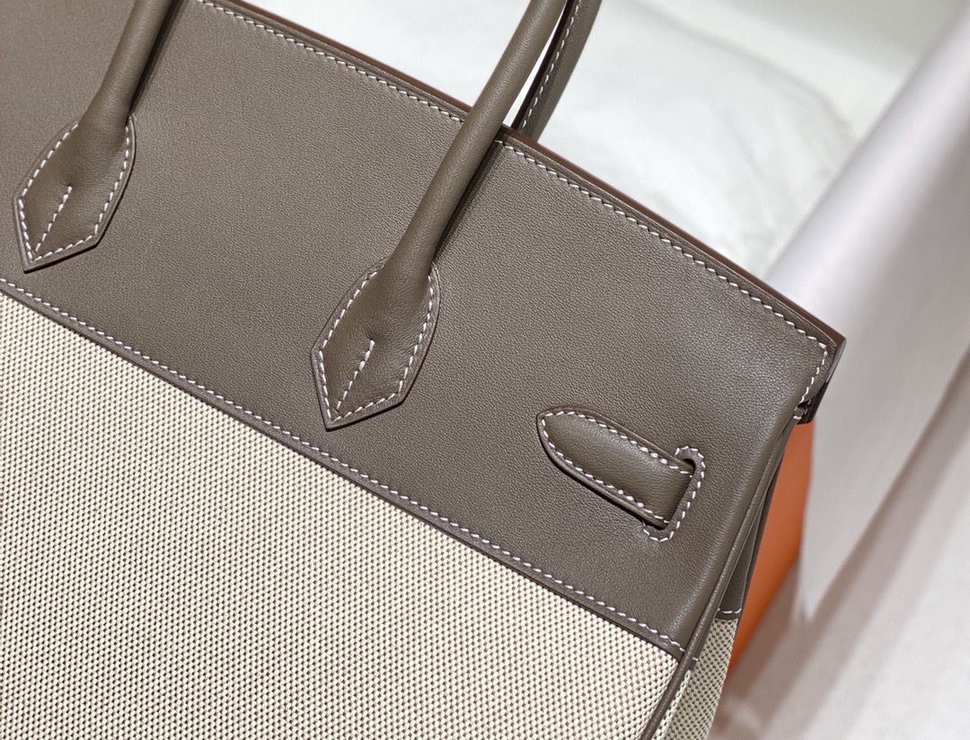 Hermès Birkin 35 에르메스 버킨 35 토일 캔버스 & 스위프트 가죽 13