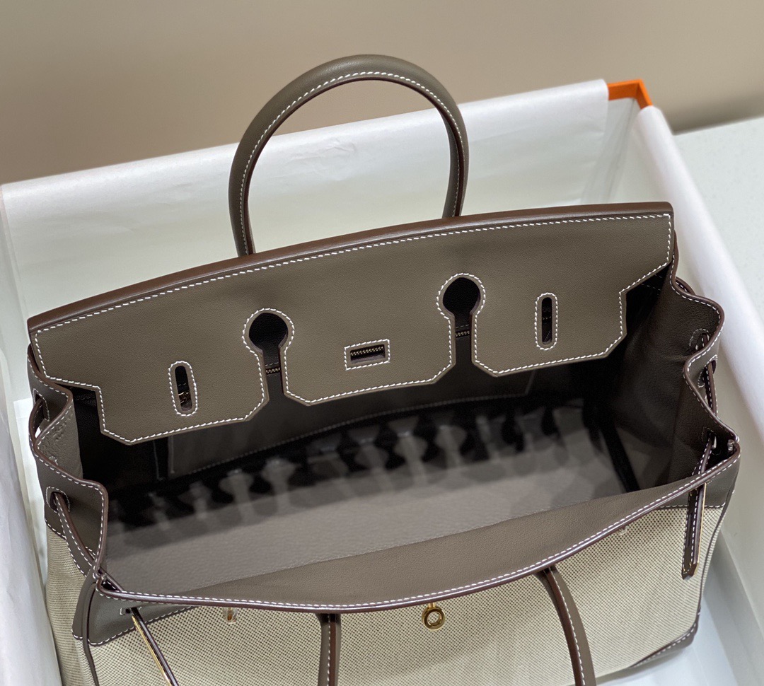 Hermès Birkin 35 에르메스 버킨 35 토일 캔버스 & 스위프트 가죽 17