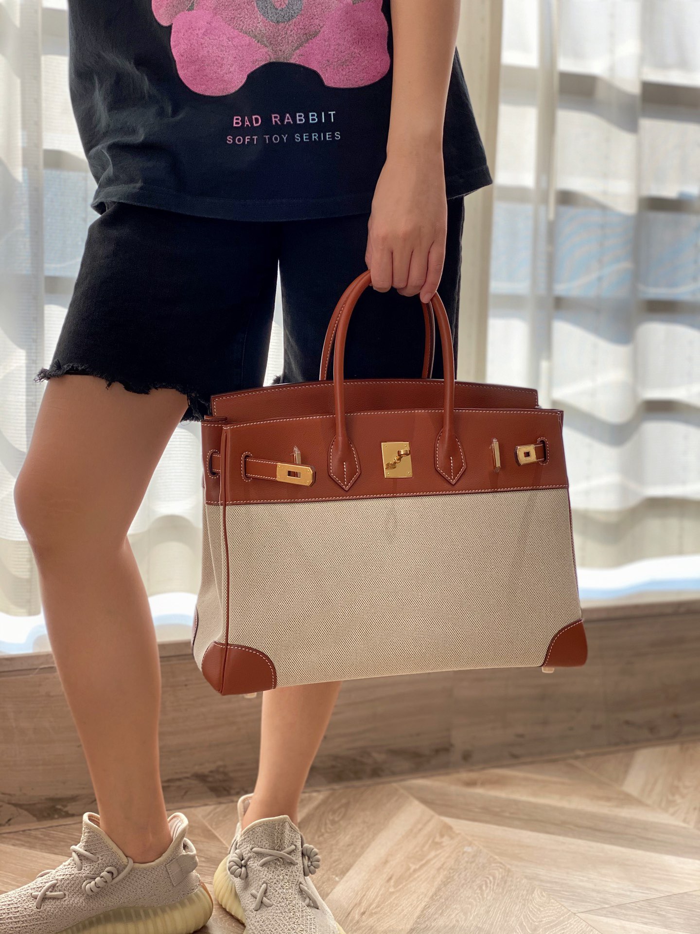 Hermès Birkin 35 에르메스 버킨 35 토일 캔버스 & 스위프트 가죽 6