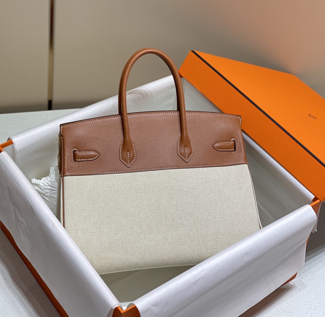Hermès Birkin 35 에르메스 버킨 35 토일 캔버스 & 스위프트 가죽 8