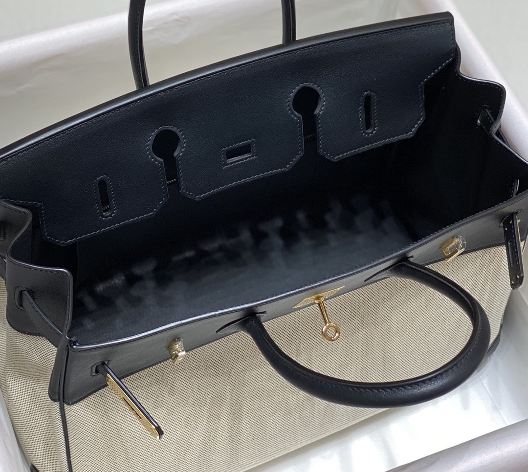 Hermès Birkin 35 에르메스 버킨 35 토일 캔버스 & 스위프트 가죽 18