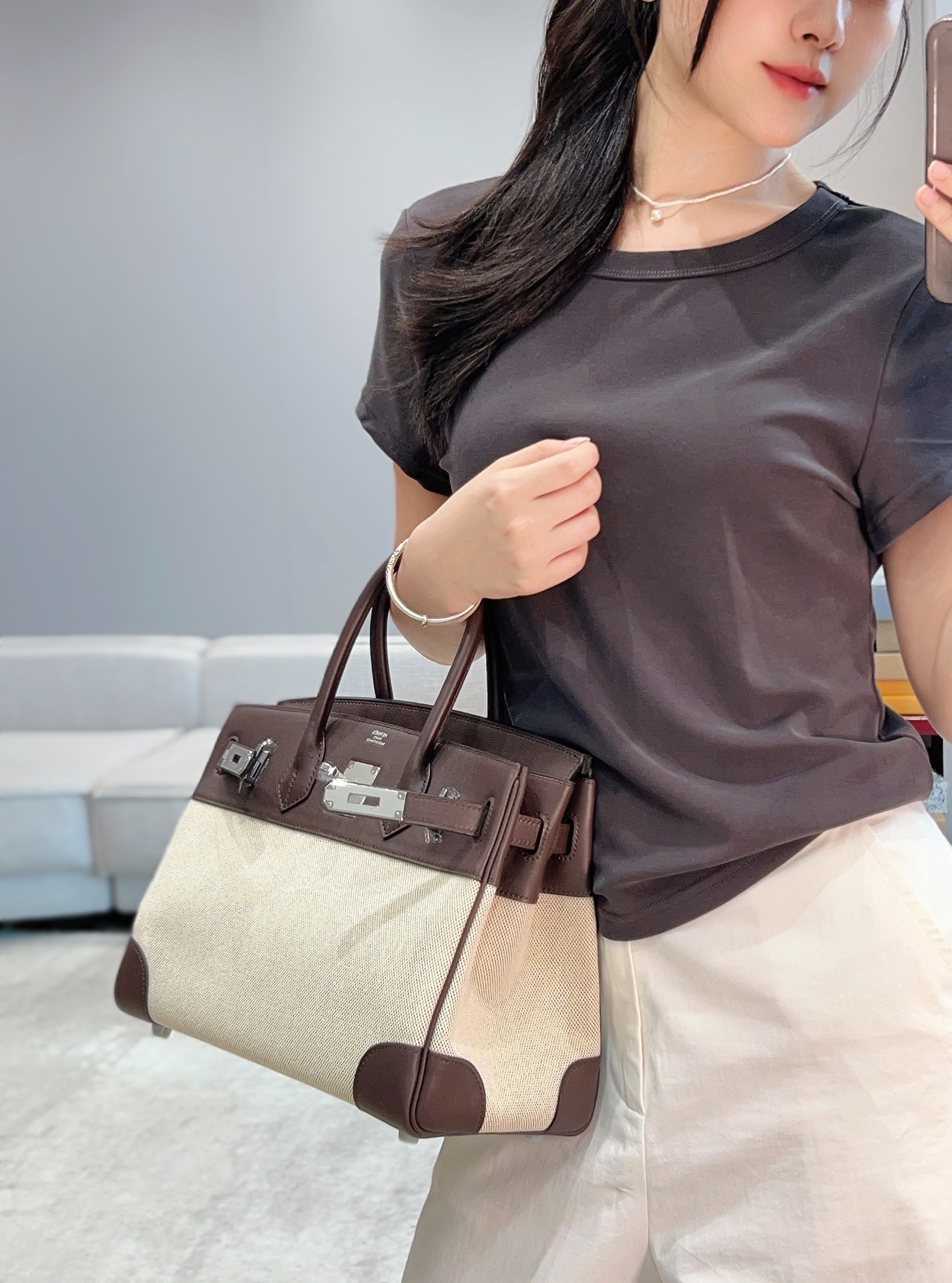 Hermès Birkin 30 에르메스 버킨 30 토일 캔버스 & 스위프트 가죽 7