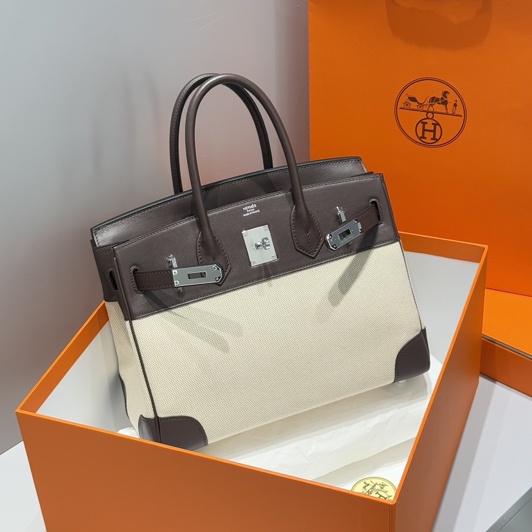 Hermès Birkin 30 에르메스 버킨 30 토일 캔버스 & 스위프트 가죽 8