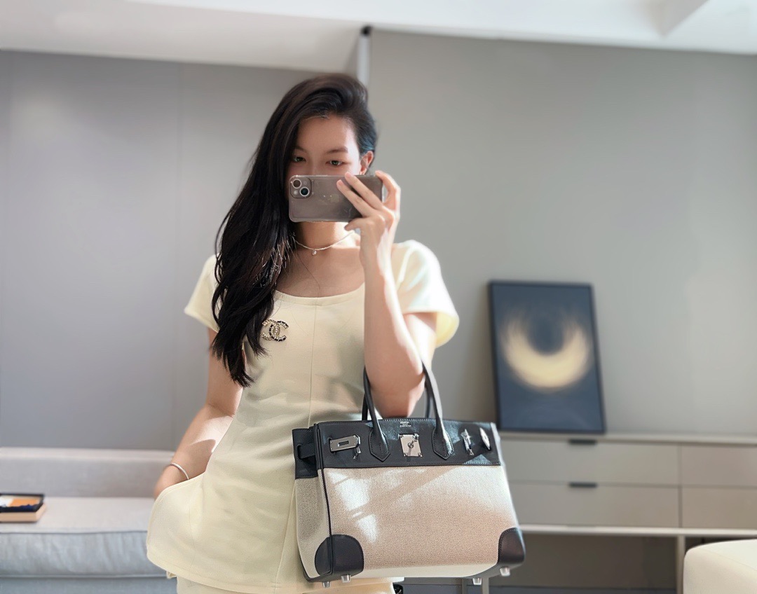 Hermès Birkin 30 에르메스 버킨 30 토일 캔버스 & 스위프트 가죽 6