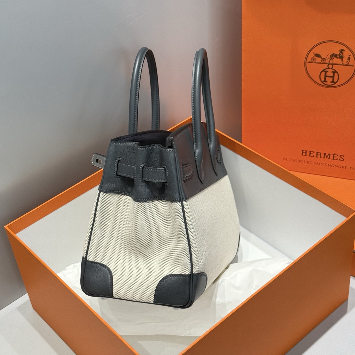 Hermès Birkin 30 에르메스 버킨 30 토일 캔버스 & 스위프트 가죽 9