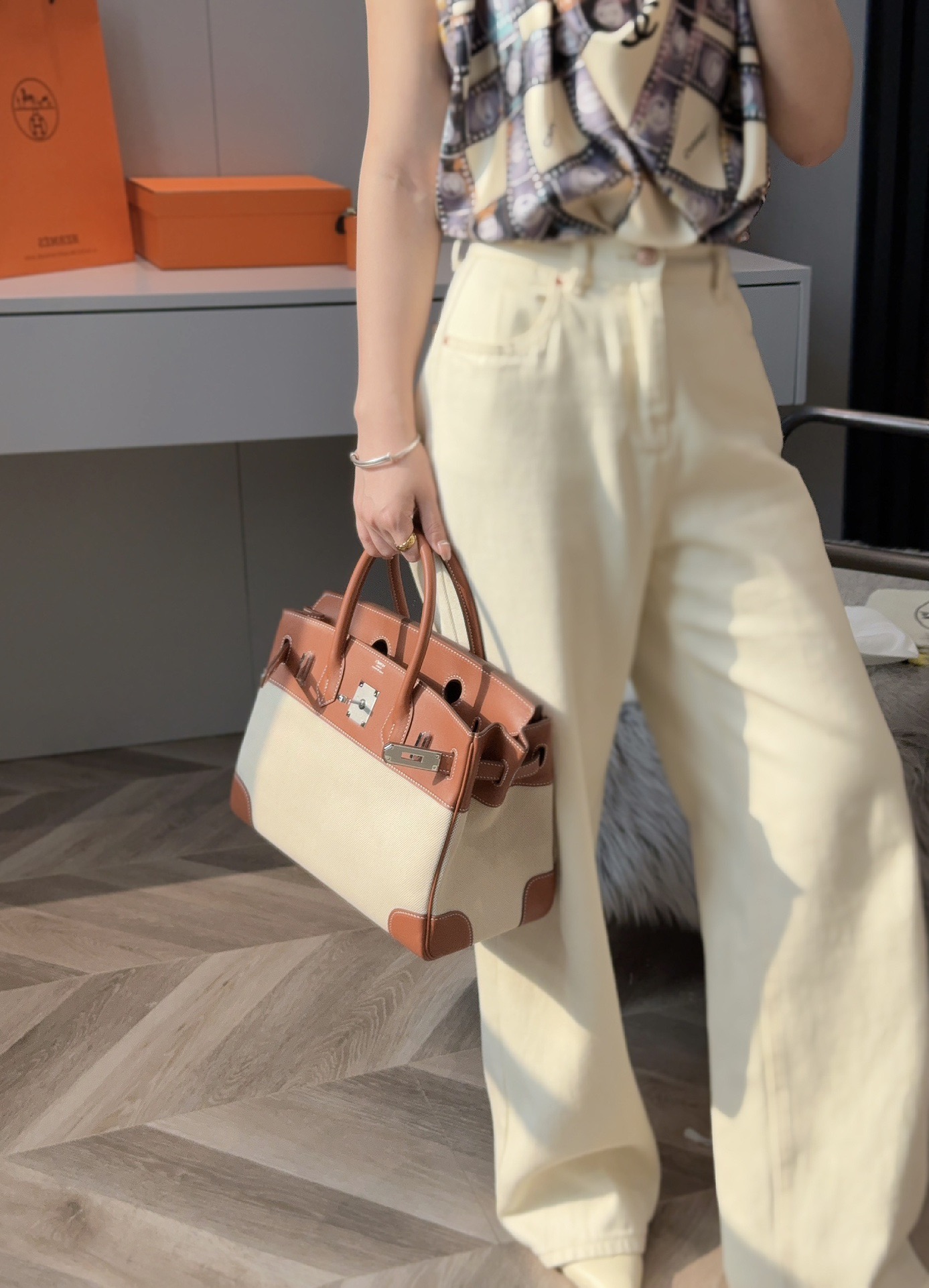 Hermès Birkin 30 에르메스 버킨 30 토일 캔버스 & 스위프트 가죽 9