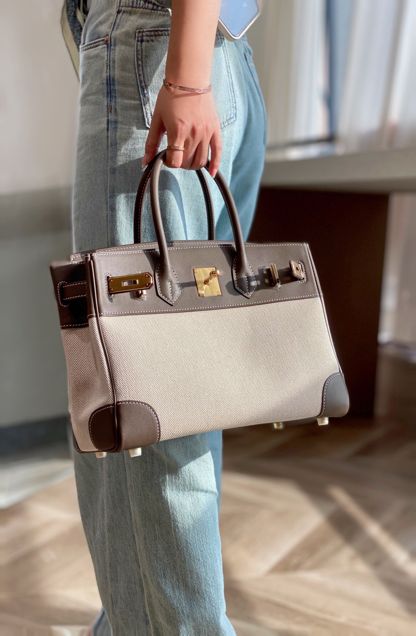 Hermès Birkin 30 에르메스 버킨 30 토일 캔버스 & 스위프트 가죽 7