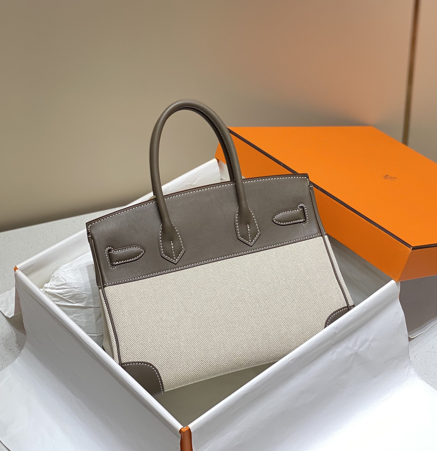 Hermès Birkin 30 에르메스 버킨 30 토일 캔버스 & 스위프트 가죽 10