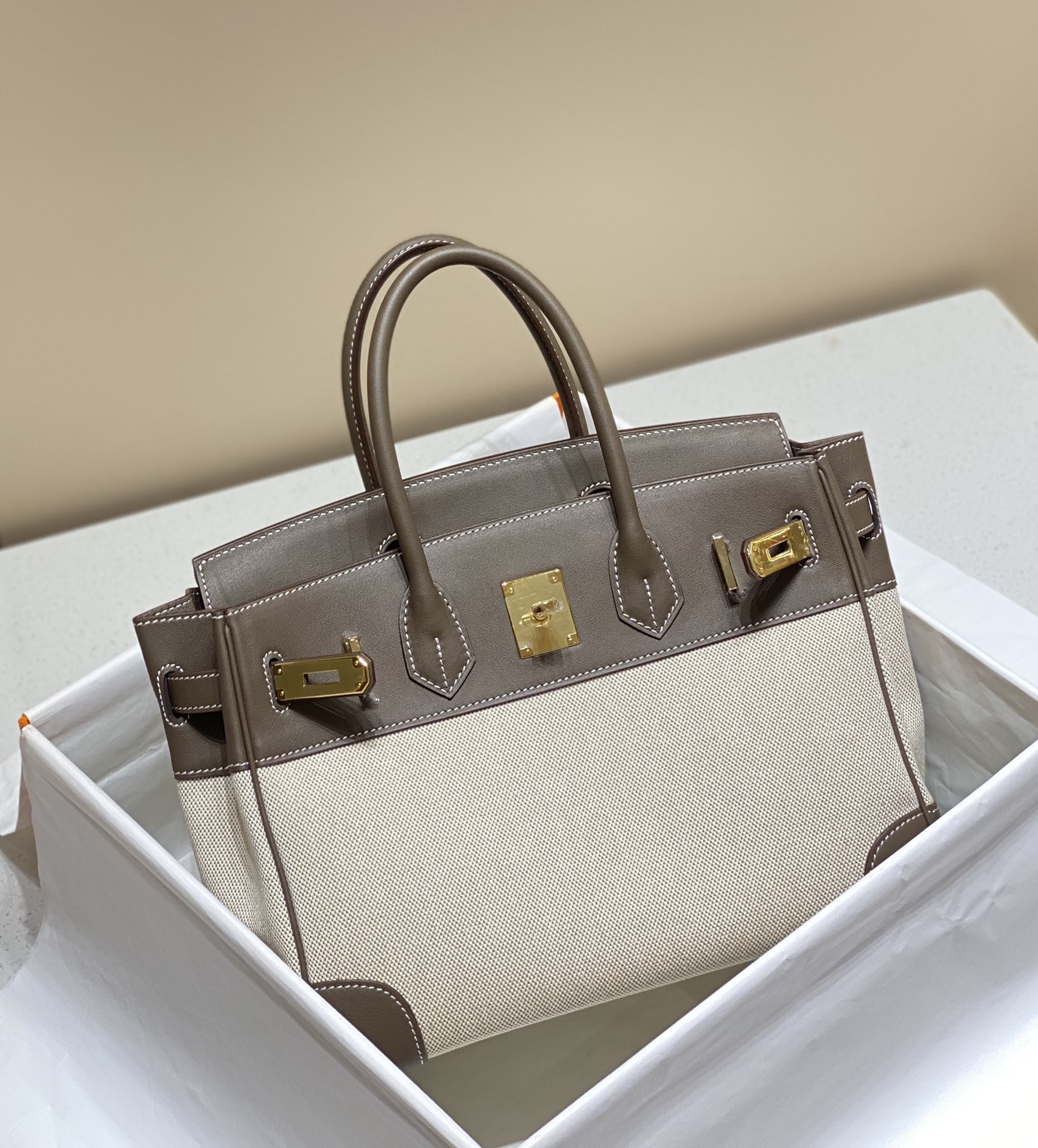 Hermès Birkin 30 에르메스 버킨 30 토일 캔버스 & 스위프트 가죽 11