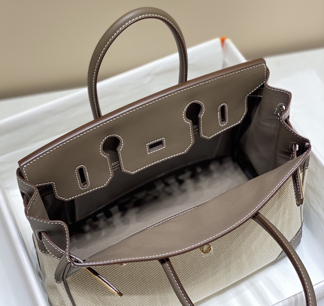Hermès Birkin 30 에르메스 버킨 30 토일 캔버스 & 스위프트 가죽 17