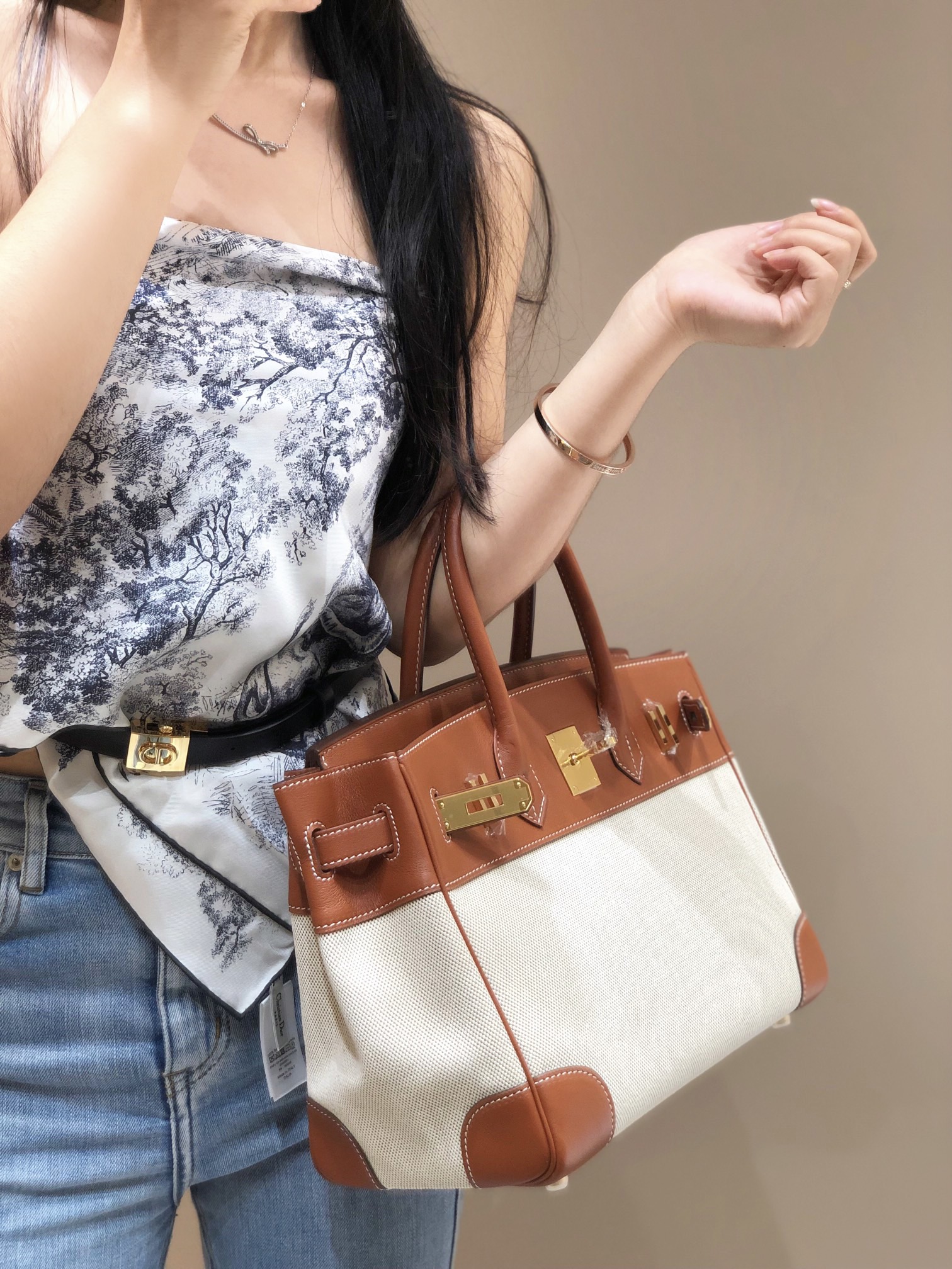 Hermès Birkin 30 에르메스 버킨 30 토일 캔버스 & 스위프트 가죽 9