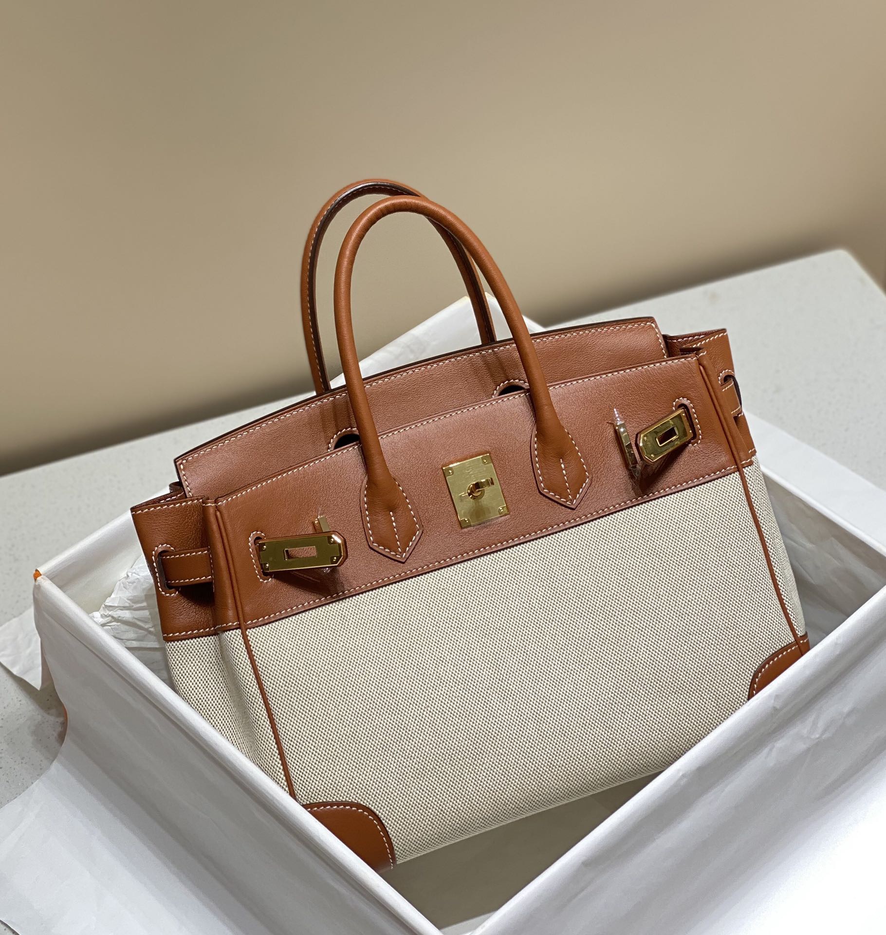 Hermès Birkin 30 에르메스 버킨 30 토일 캔버스 & 스위프트 가죽 13