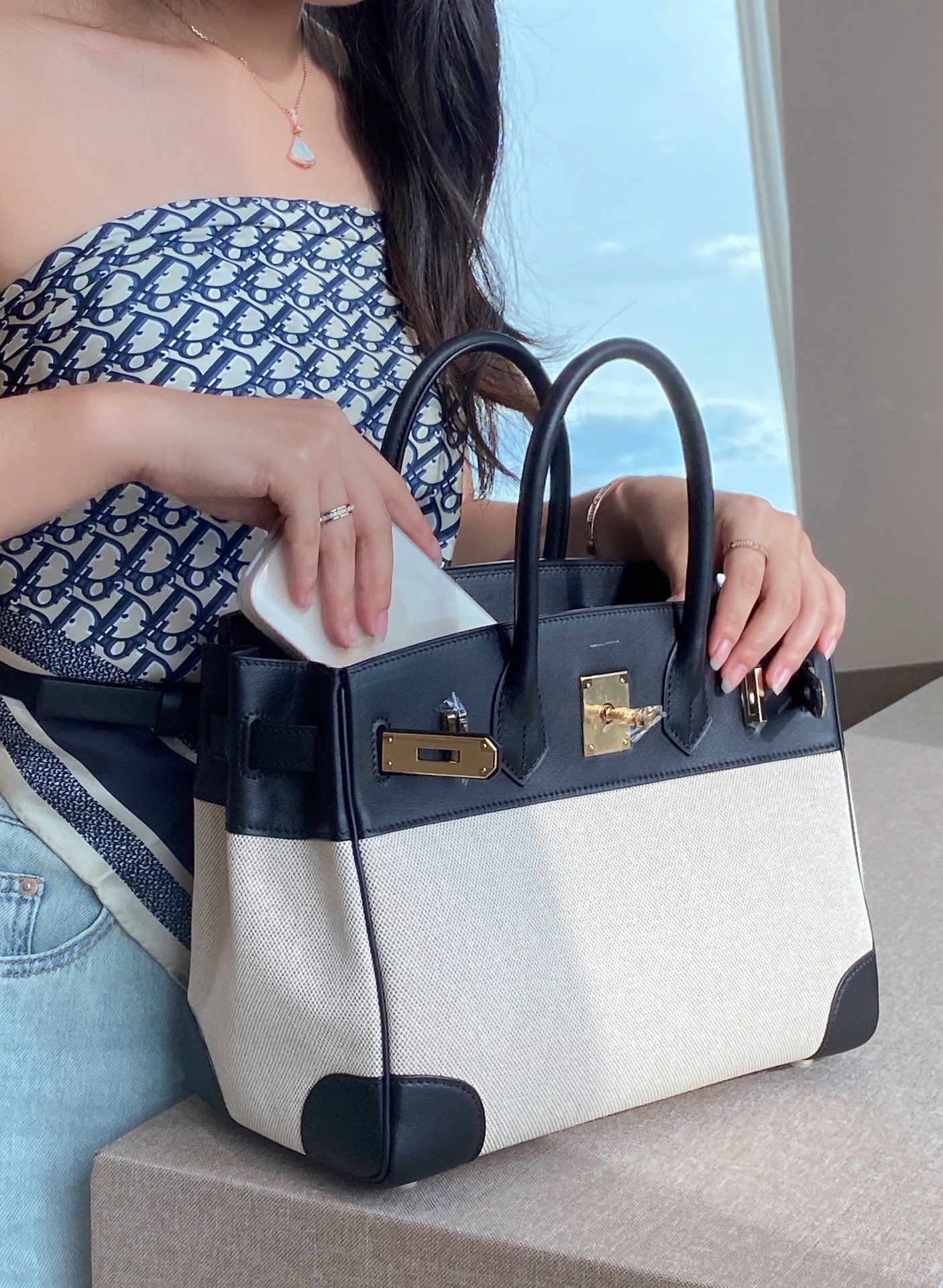 Hermès Birkin 30 에르메스 버킨 30 토일 캔버스 & 스위프트 가죽 3