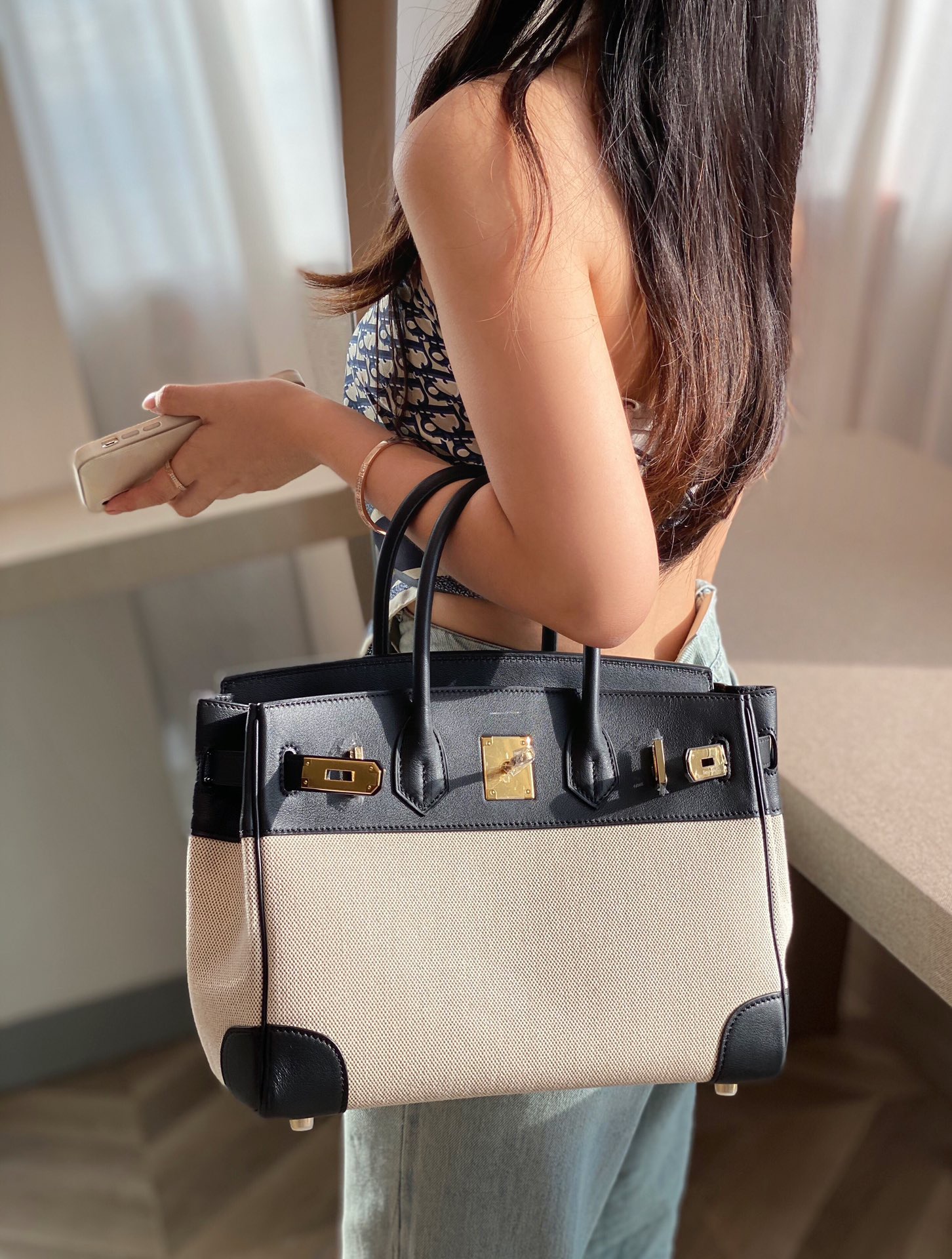 Hermès Birkin 30 에르메스 버킨 30 토일 캔버스 & 스위프트 가죽 4