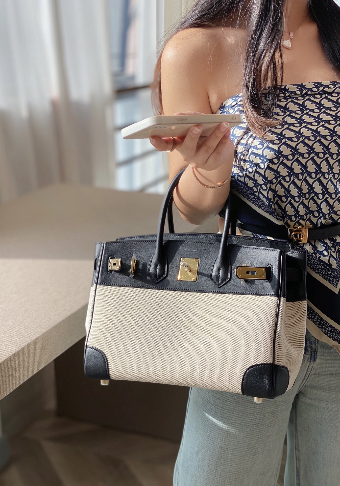 Hermès Birkin 30 에르메스 버킨 30 토일 캔버스 & 스위프트 가죽 6