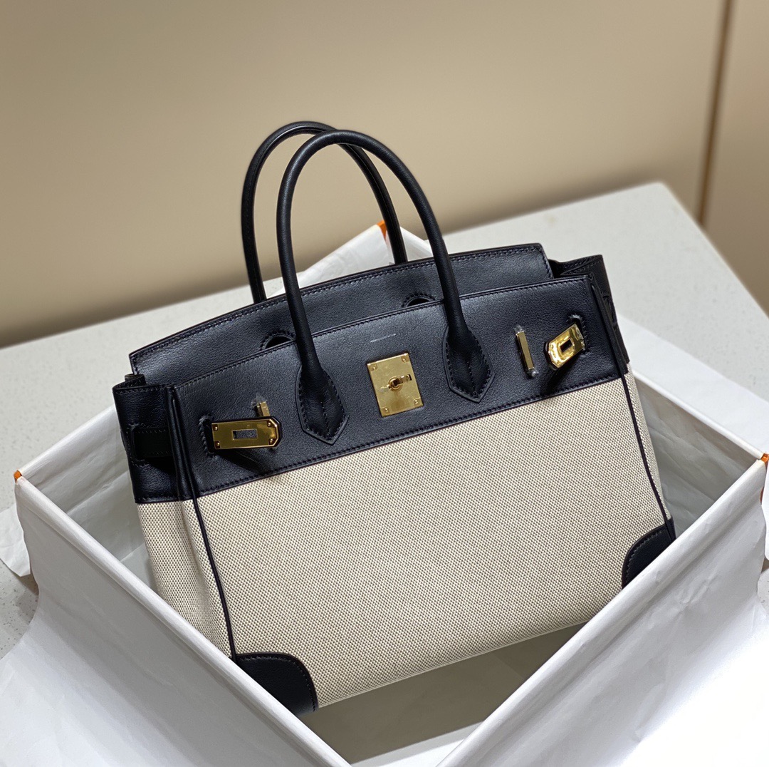 Hermès Birkin 30 에르메스 버킨 30 토일 캔버스 & 스위프트 가죽 13