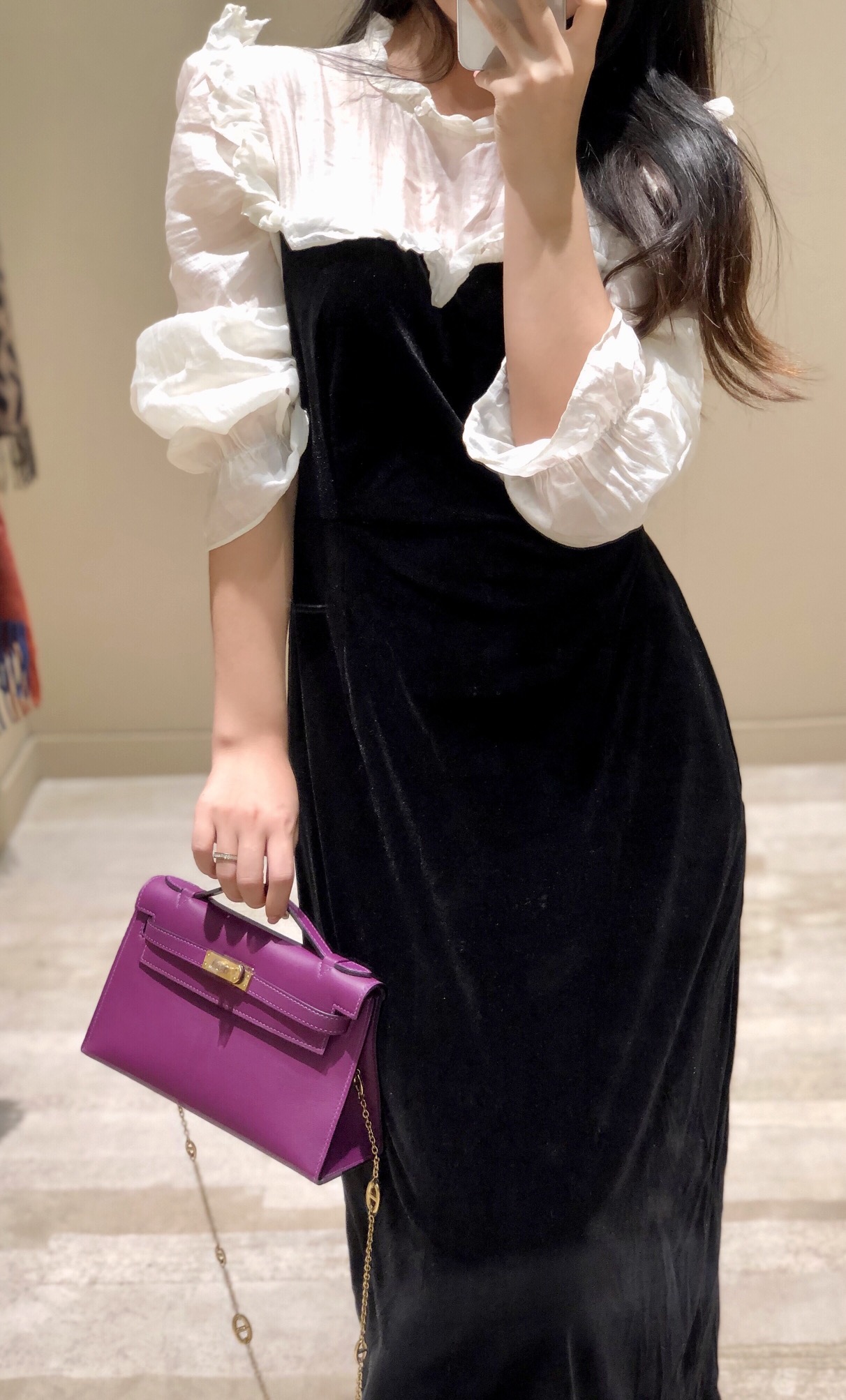 Hermès Kelly  에르메스 켈리 포쉐트 스위프트 가죽 22cm 9