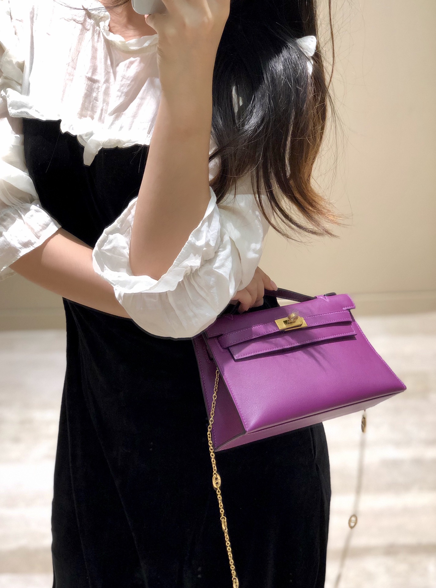 Hermès Kelly  에르메스 켈리 포쉐트 스위프트 가죽 22cm 11