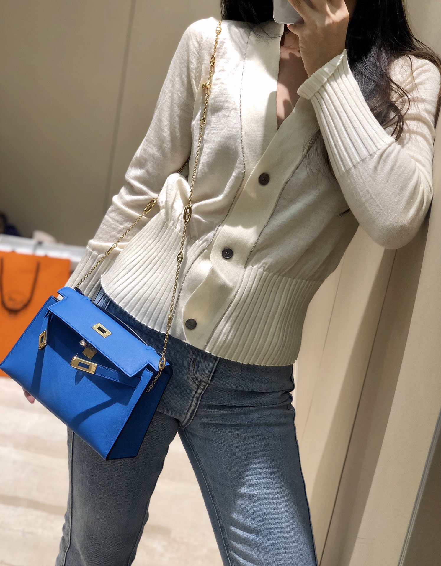 Hermès Kelly 에르메스 켈리 포쉐트 스위프트 가죽 22cm 3