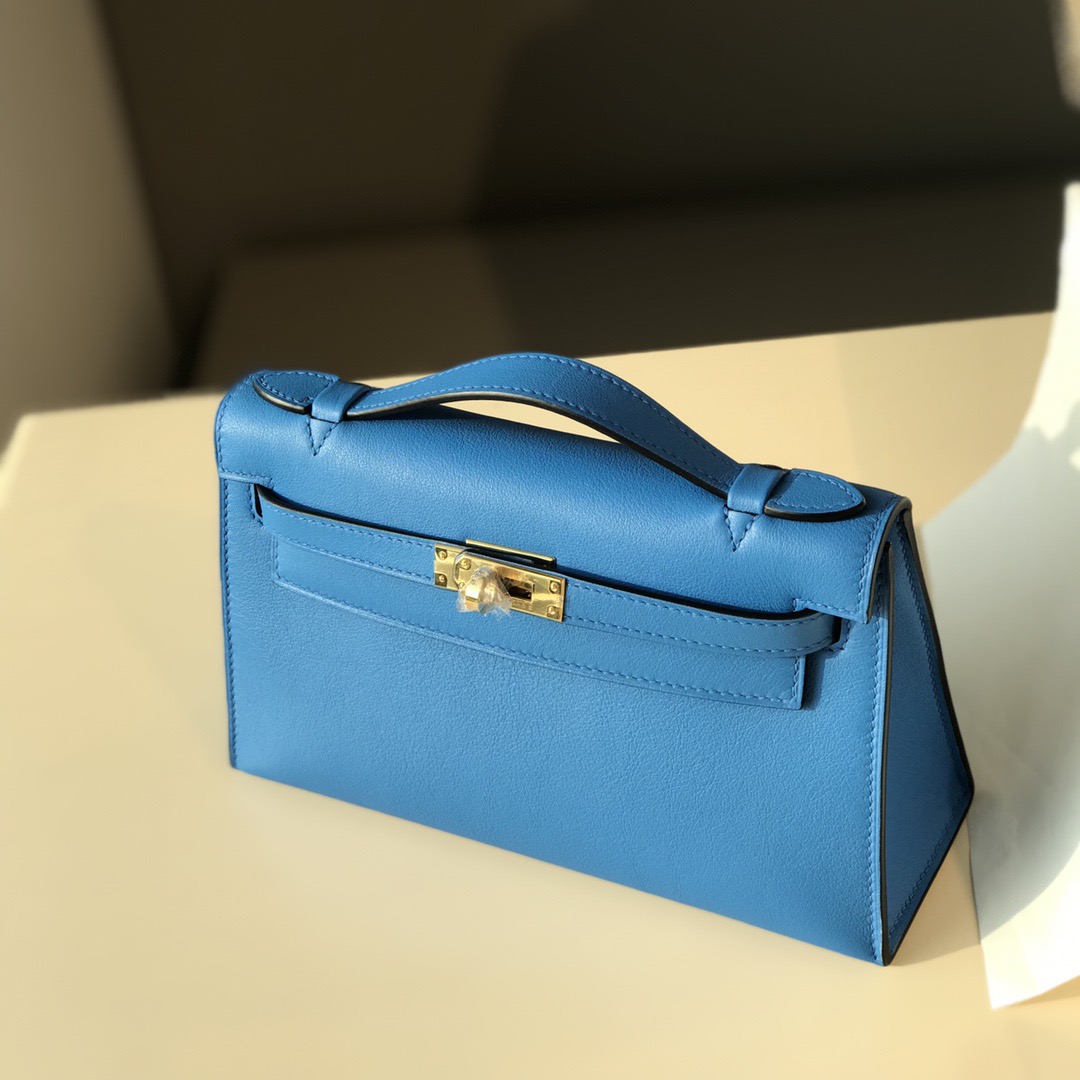 Hermès Kelly 에르메스 켈리 포쉐트 스위프트 가죽 22cm 8
