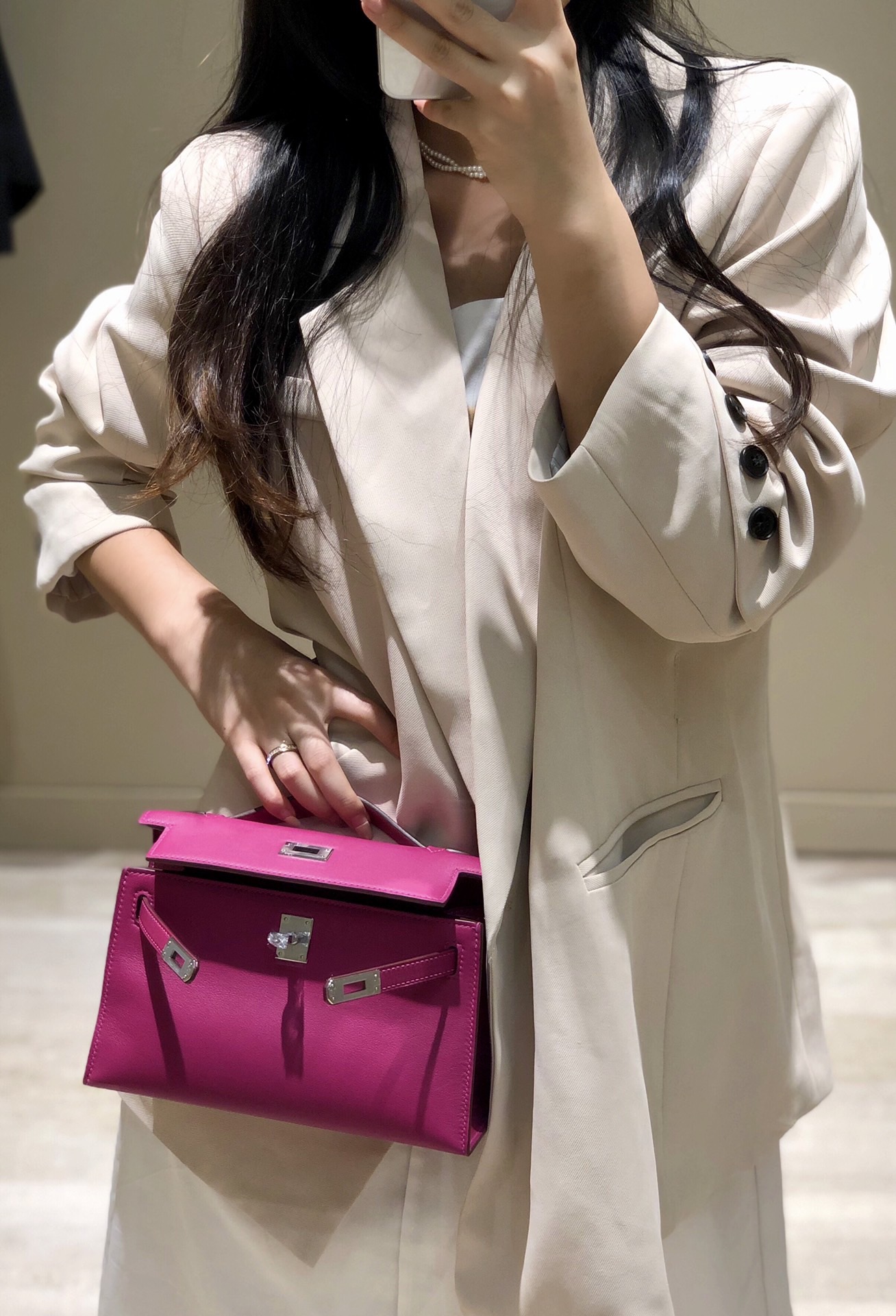 Hermès Kelly  에르메스 켈리 포쉐트 스위프트 가죽 22cm 5