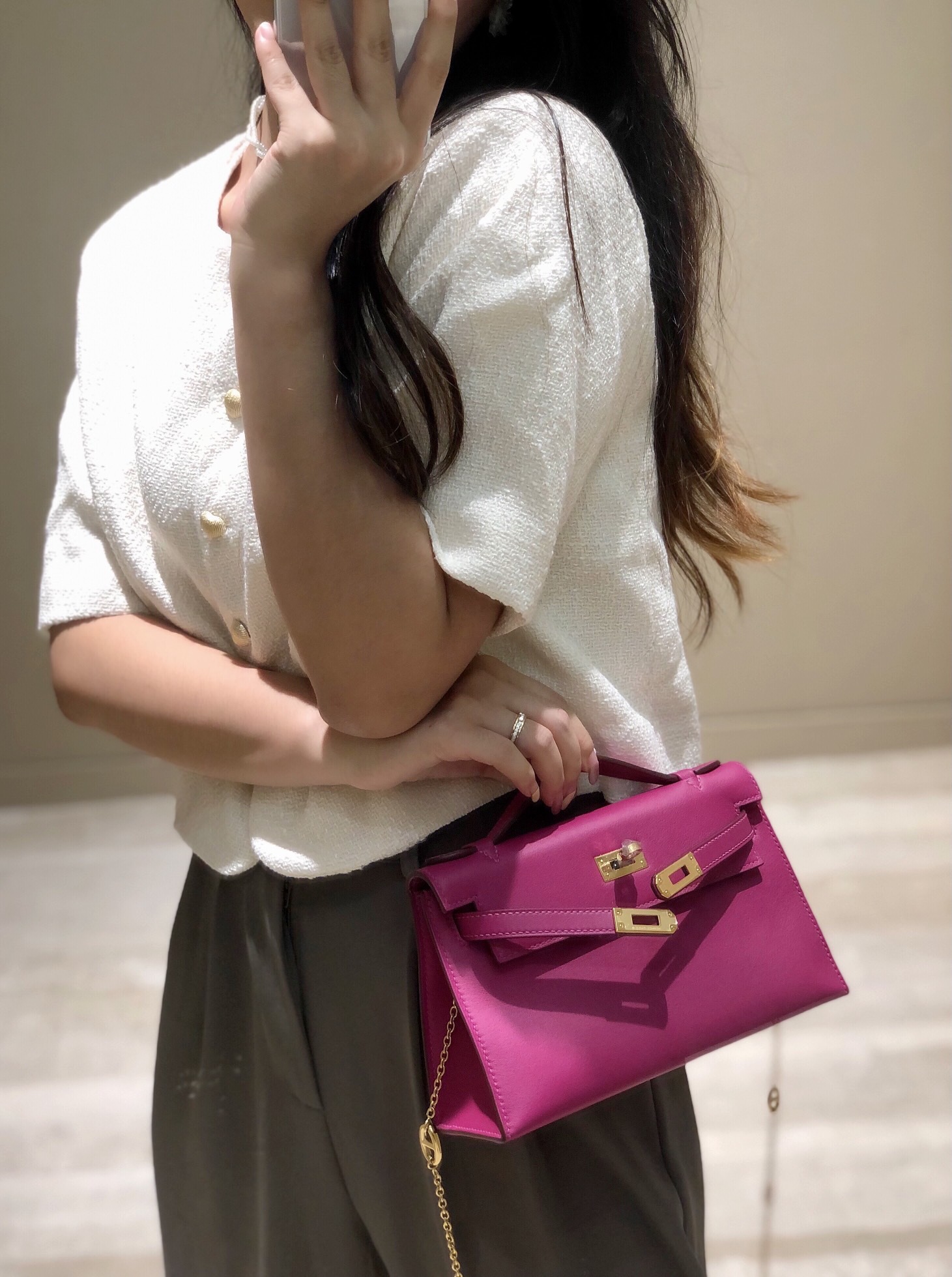 Hermès Kelly  에르메스 켈리 포쉐트 스위프트 가죽 22cm 5