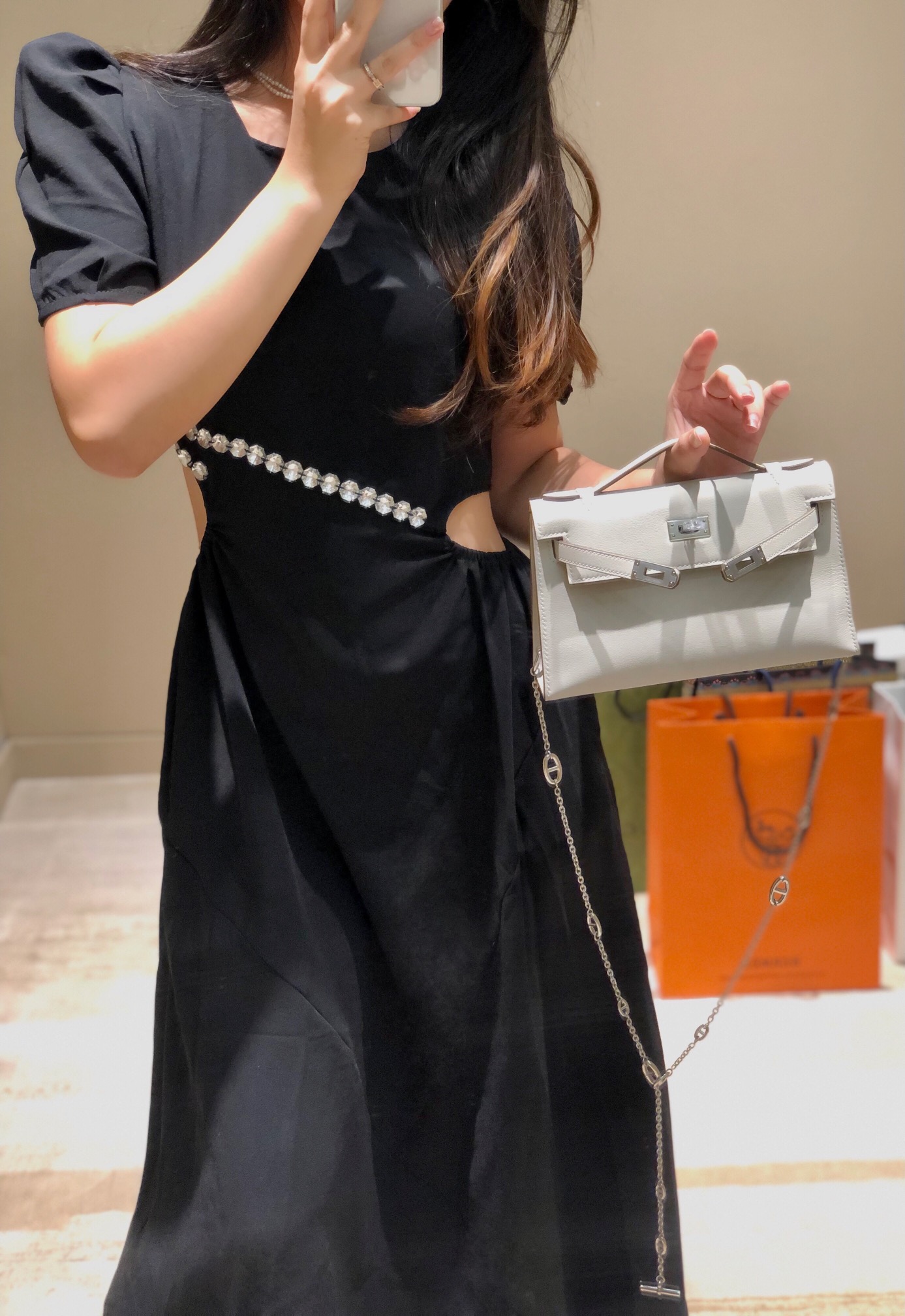 Hermès Kelly 에르메스 켈리 포쉐트 스위프트 가죽 22cm 6