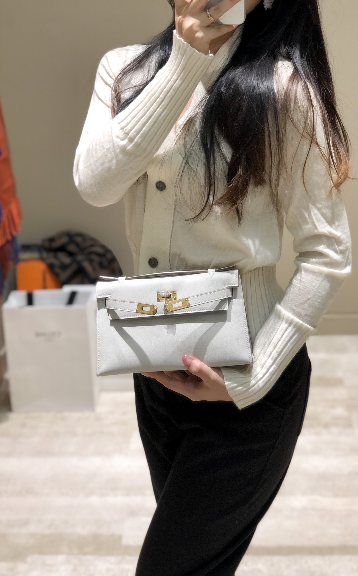 Hermès Kelly  에르메스 켈리 포쉐트 스위프트 가죽 22cm 4