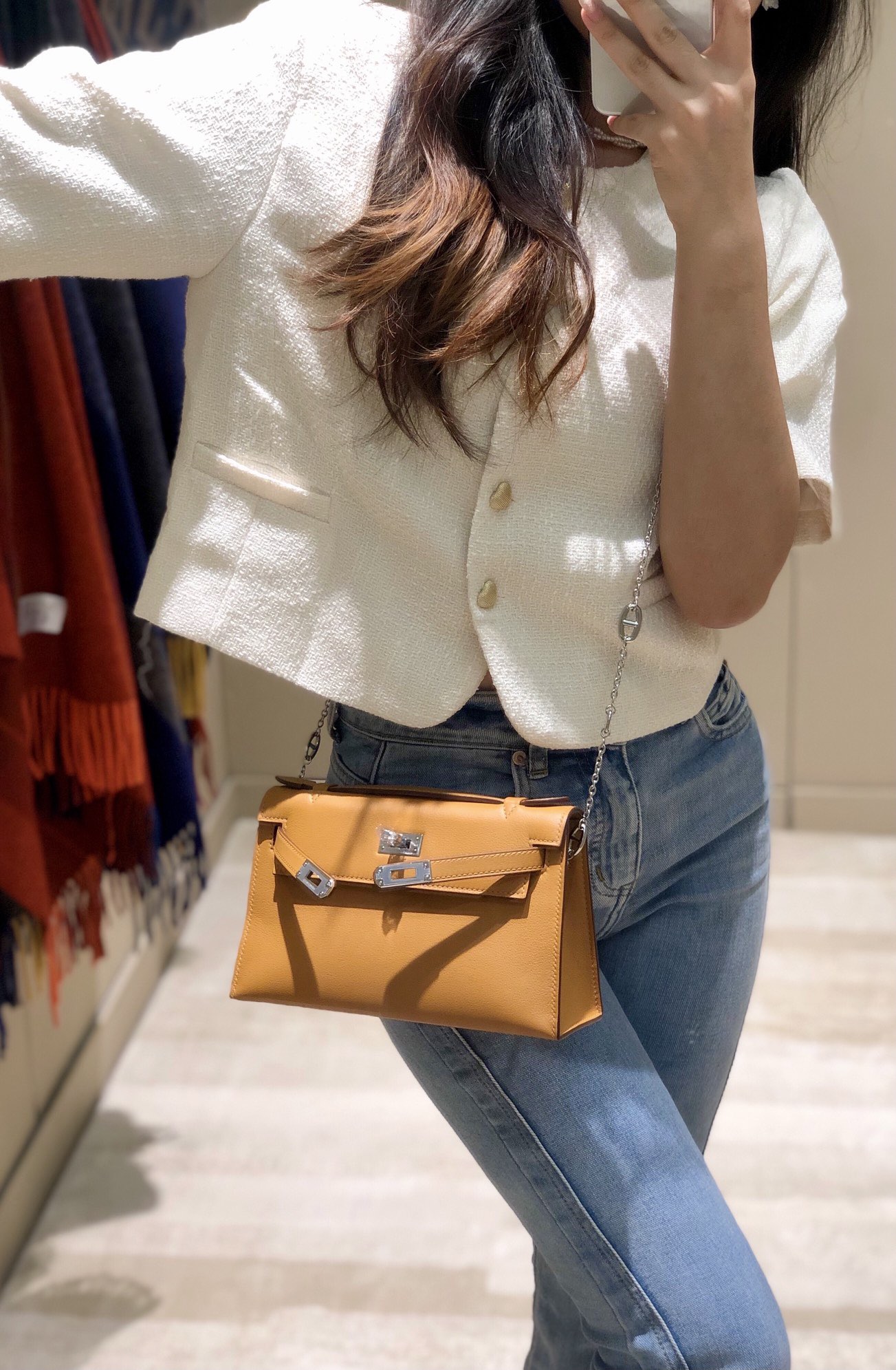 Hermès Kelly 에르메스 켈리 포쉐트 스위프트 가죽 22cm 5