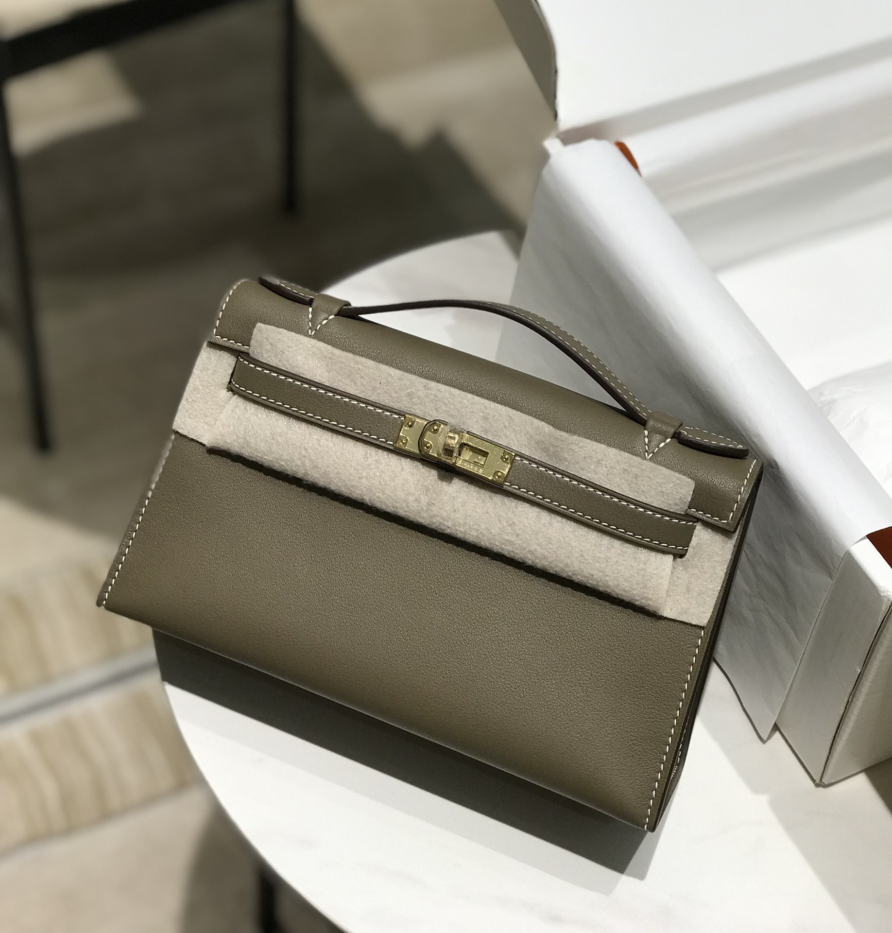Hermès Kelly 에르메스 켈리 포쉐트 스위프트 가죽 22cm 6