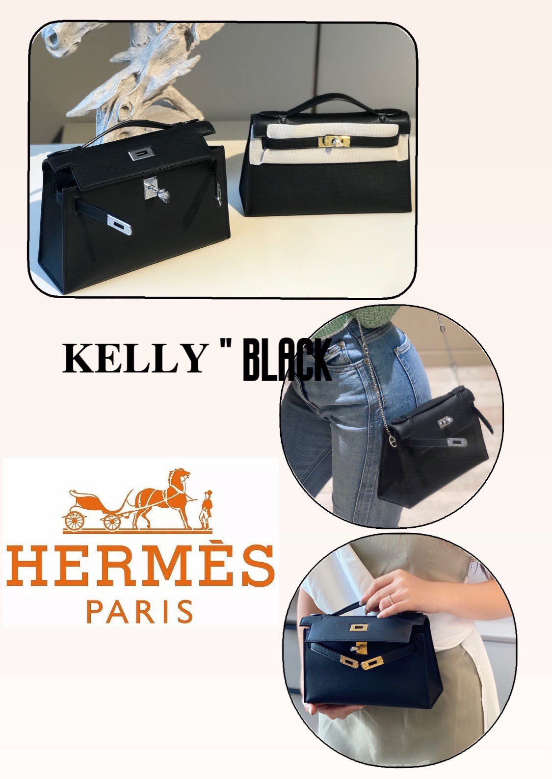 Hermès Kelly 에르메스 켈리 포쉐트 스위프트 가죽 22cm 1