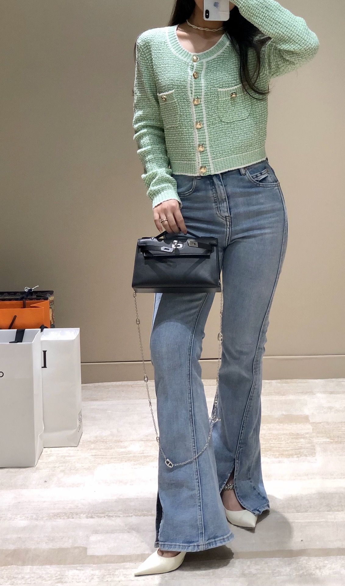 Hermès Kelly 에르메스 켈리 포쉐트 스위프트 가죽 22cm 3