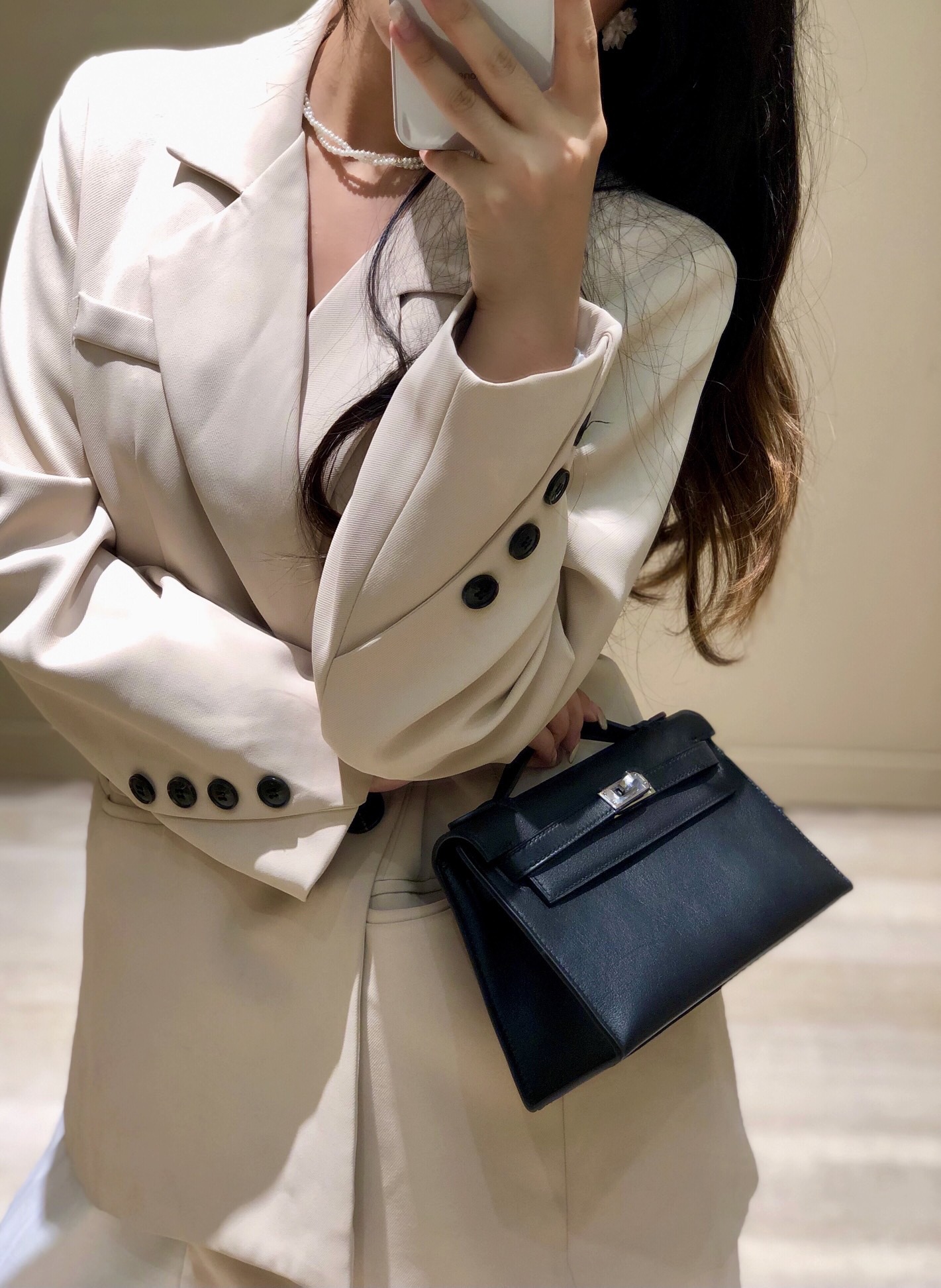 Hermès Kelly 에르메스 켈리 포쉐트 스위프트 가죽 22cm 4