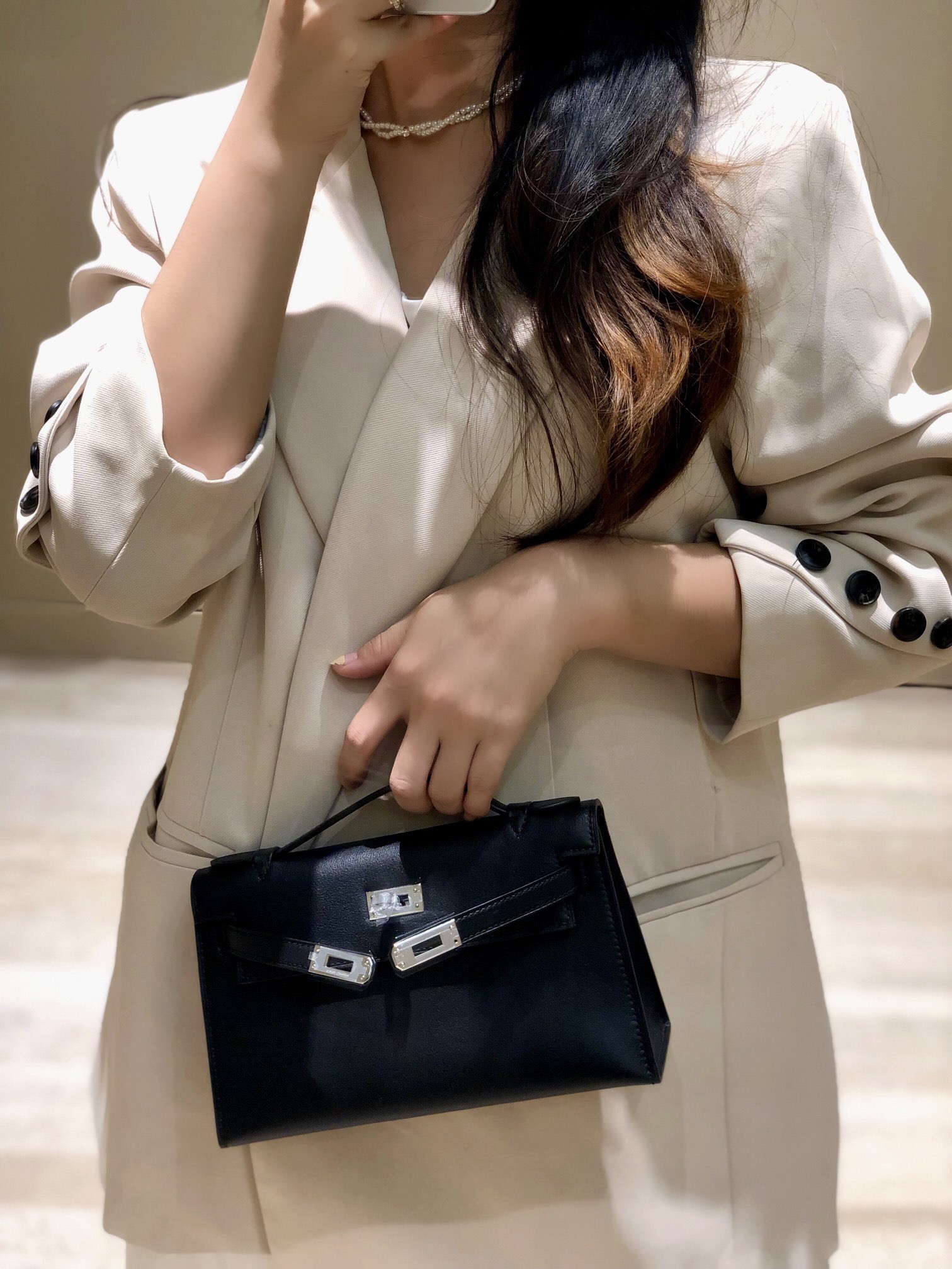 Hermès Kelly 에르메스 켈리 포쉐트 스위프트 가죽 22cm 5