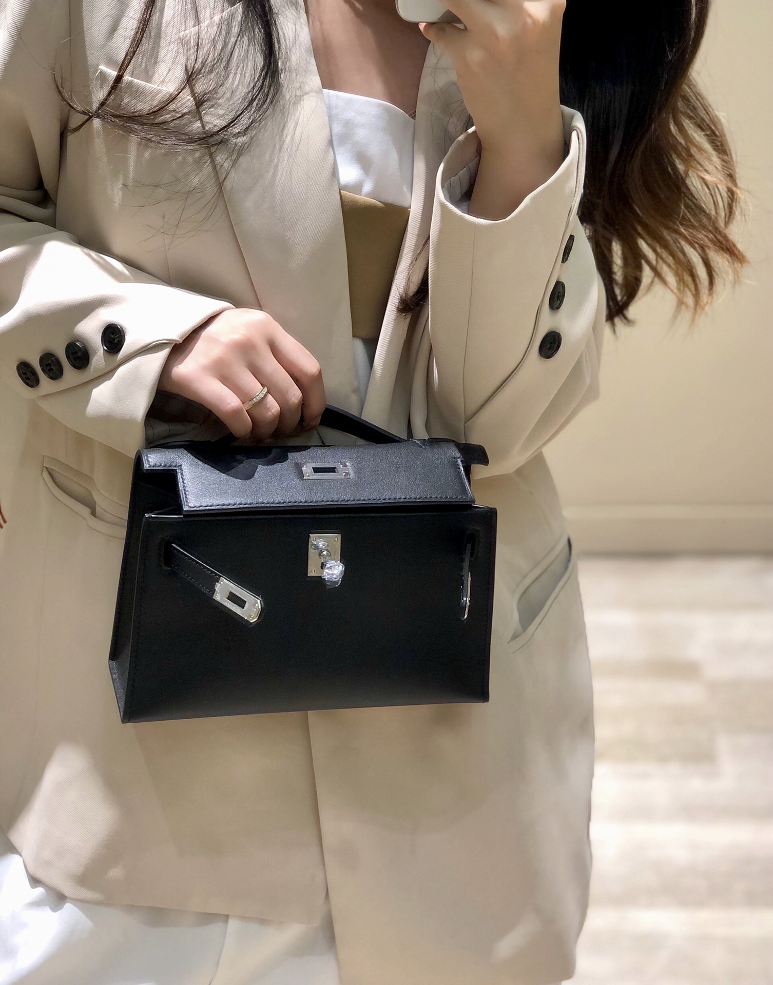 Hermès Kelly 에르메스 켈리 포쉐트 스위프트 가죽 22cm 6