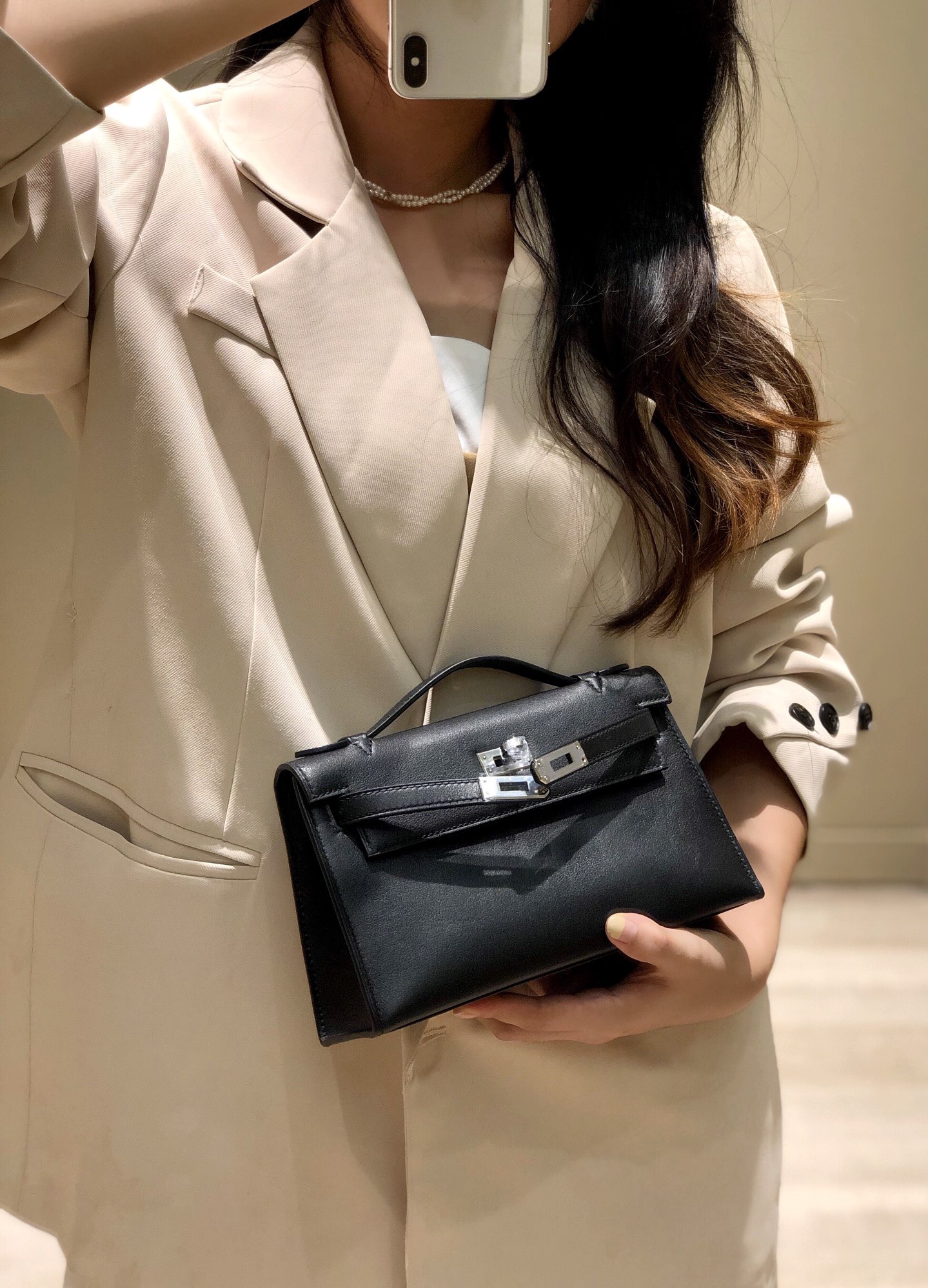 Hermès Kelly 에르메스 켈리 포쉐트 스위프트 가죽 22cm 7