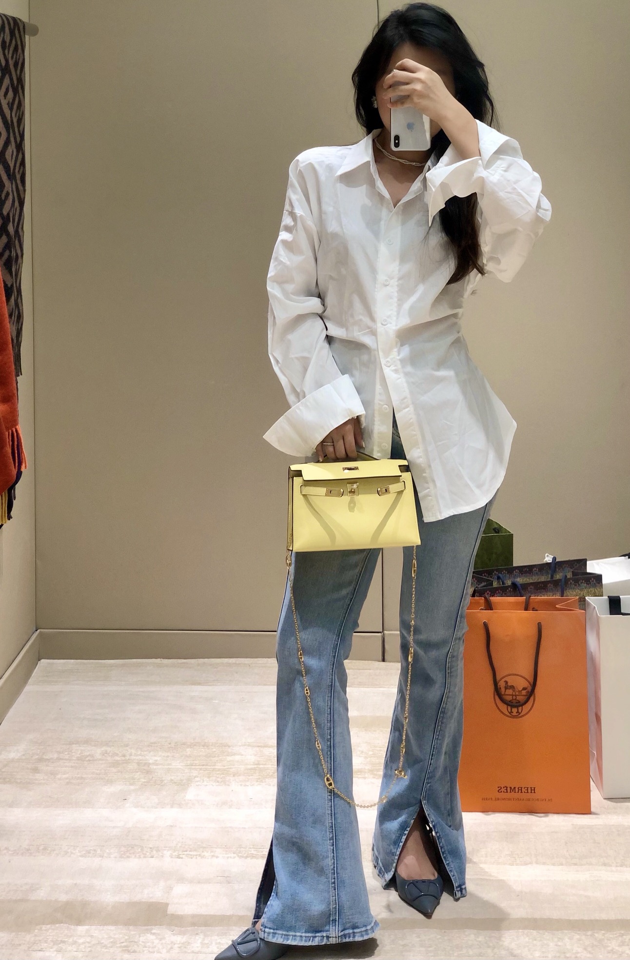 Hermès Kelly 에르메스 켈리 포쉐트 스위프트 가죽 22cm 2