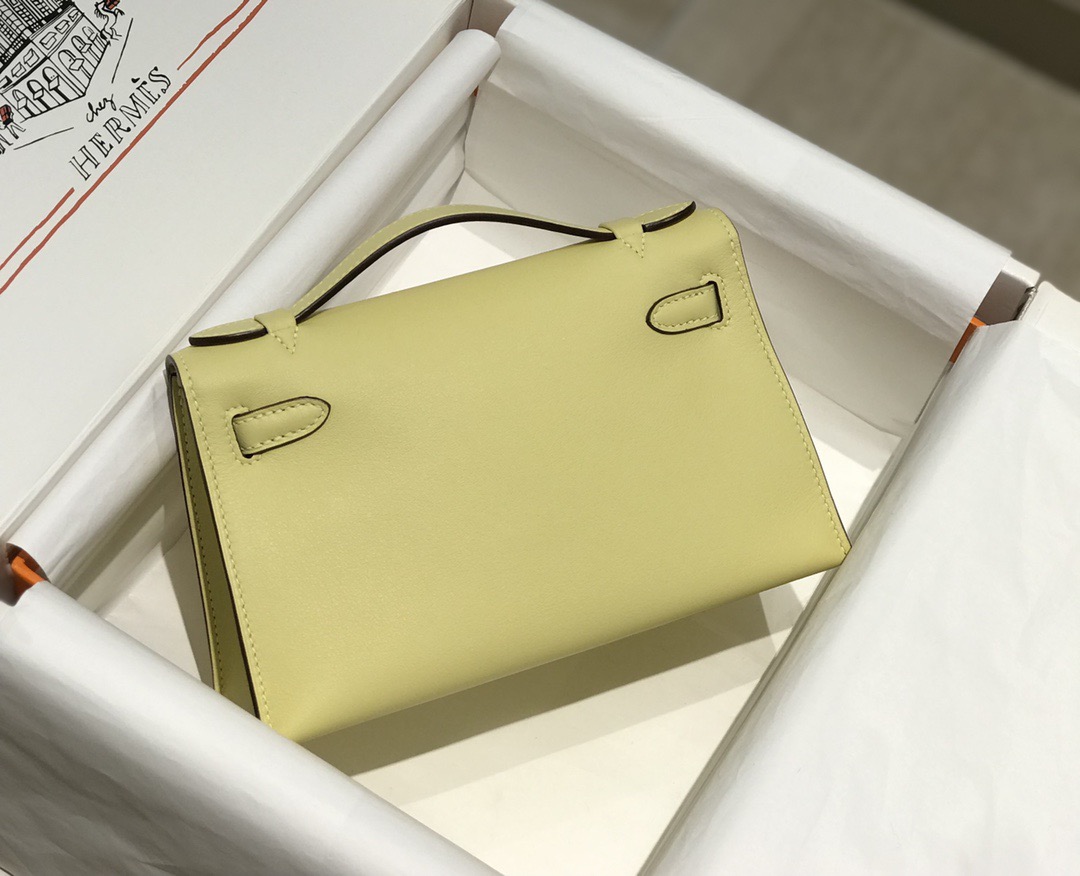 Hermès Kelly 에르메스 켈리 포쉐트 스위프트 가죽 22cm 8