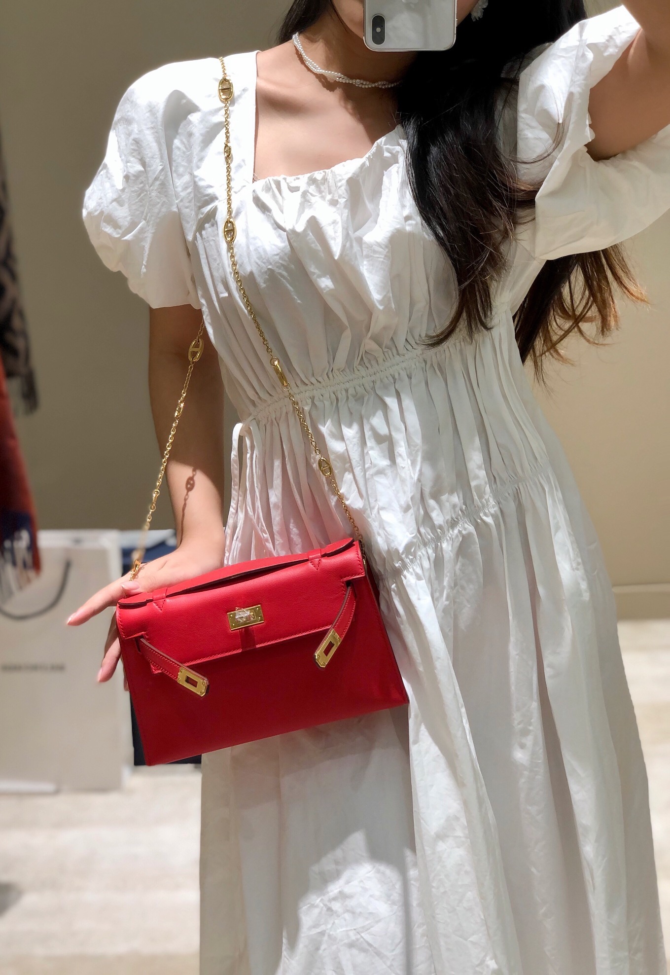 Hermès Kelly 에르메스 켈리 포쉐트 스위프트 가죽 22cm 3