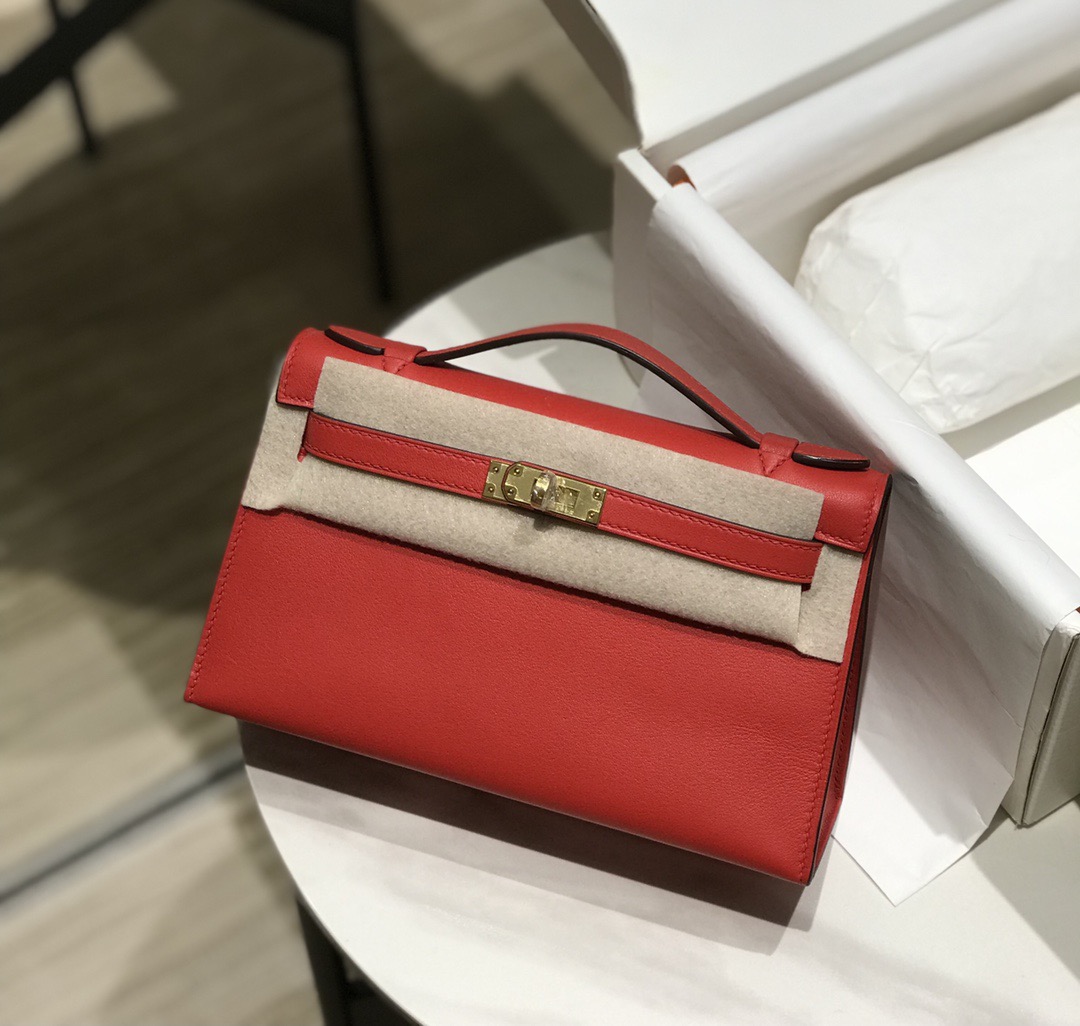 Hermès Kelly 에르메스 켈리 포쉐트 스위프트 가죽 22cm 7