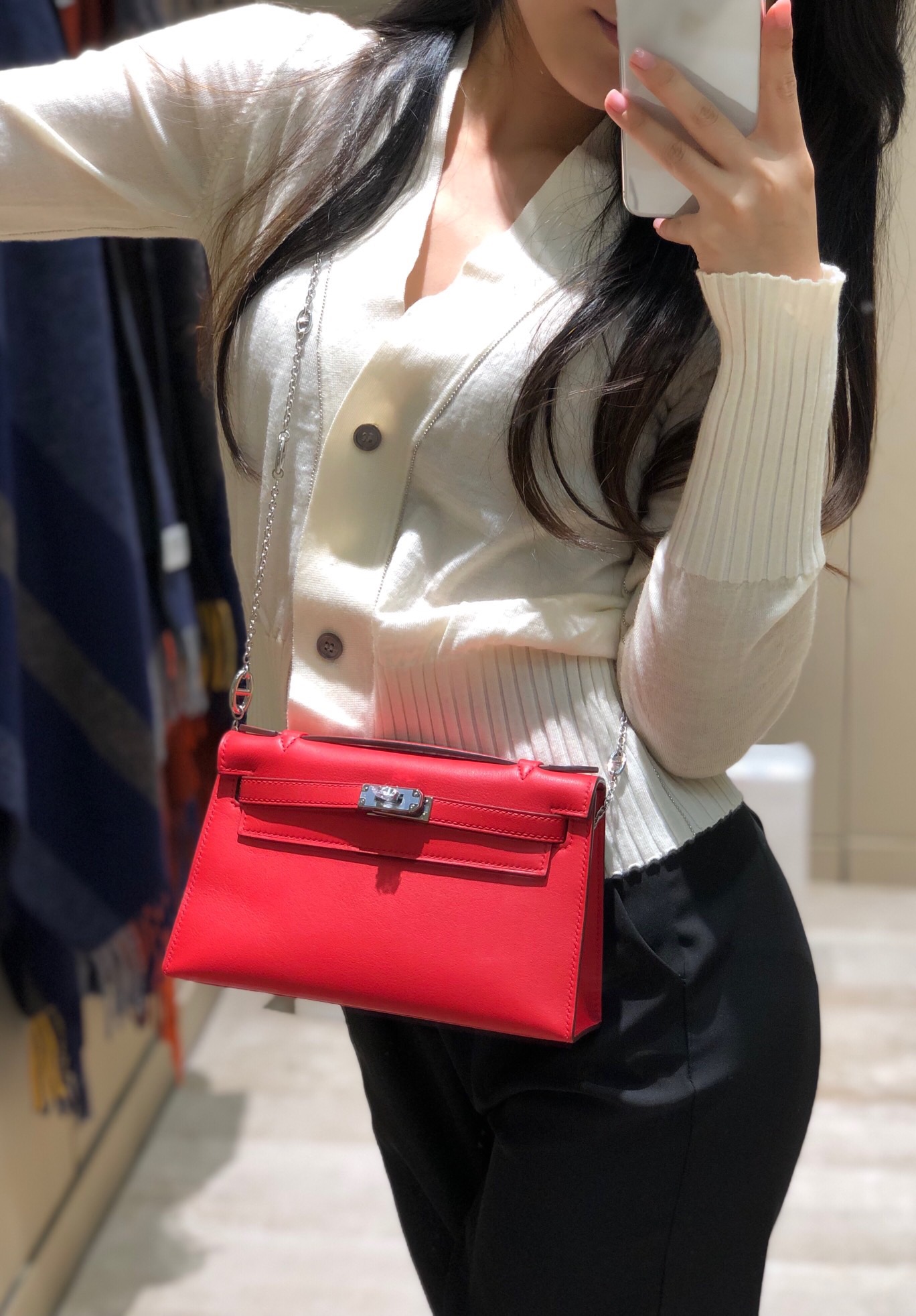 Hermès Kelly 에르메스 켈리 포쉐트 스위프트 가죽 22cm 2