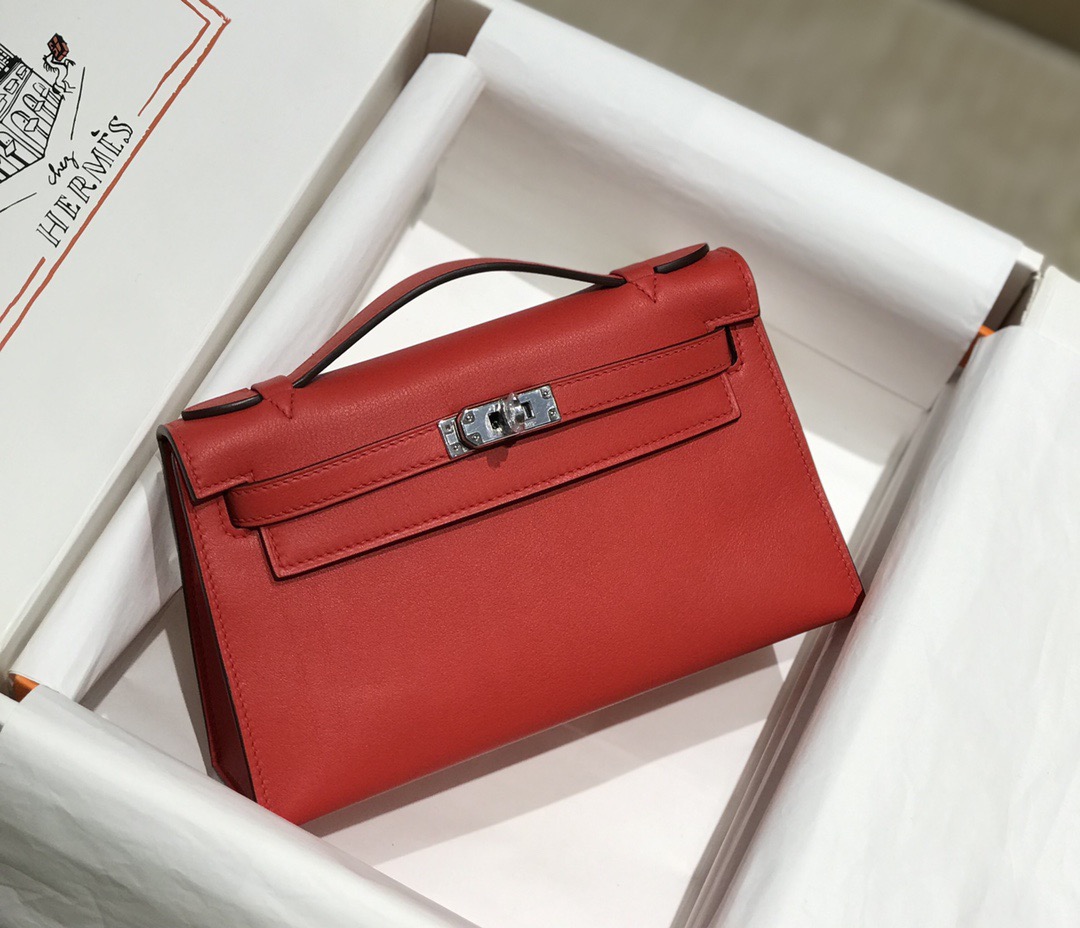 Hermès Kelly 에르메스 켈리 포쉐트 스위프트 가죽 22cm 7