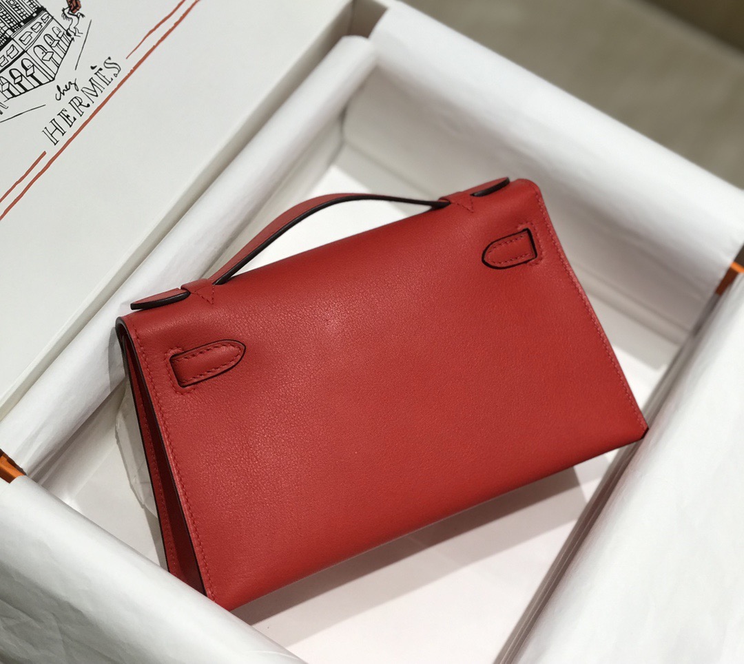 Hermès Kelly 에르메스 켈리 포쉐트 스위프트 가죽 22cm 8