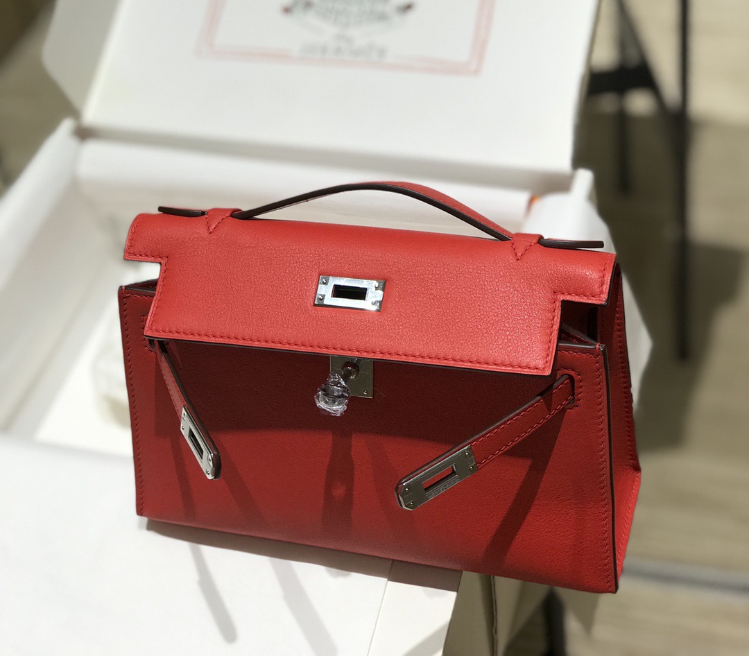 Hermès Kelly 에르메스 켈리 포쉐트 스위프트 가죽 22cm 10