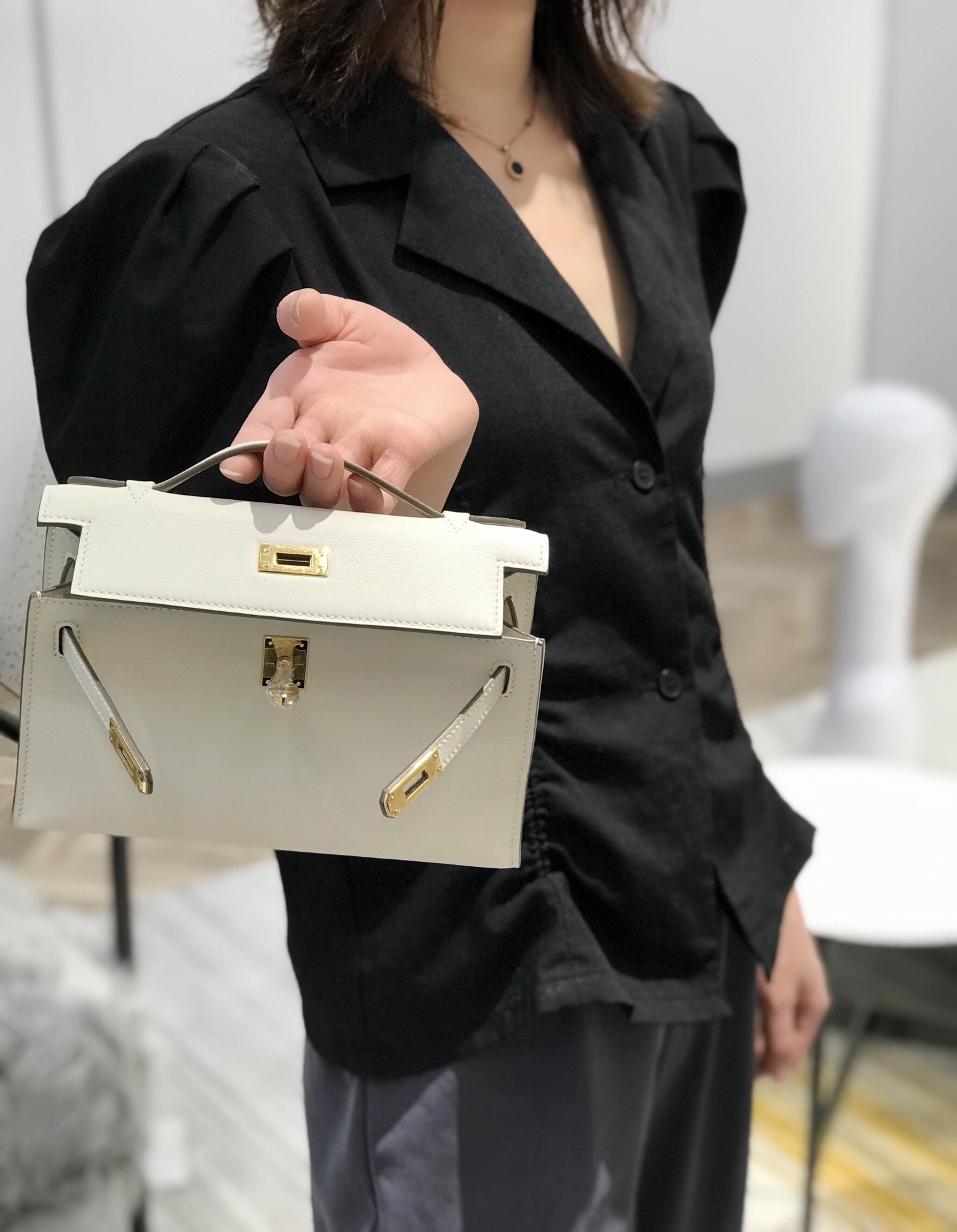 Hermès Kelly  에르메스 켈리 포쉐트 스위프트 가죽 22cm 5