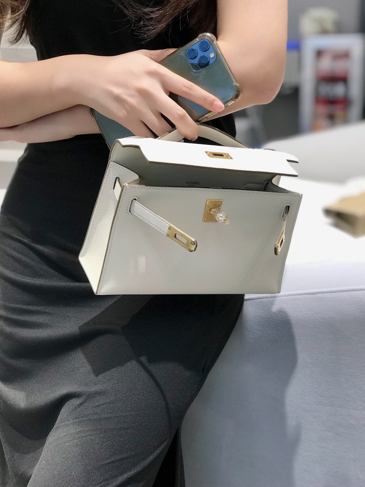 Hermès Kelly  에르메스 켈리 포쉐트 스위프트 가죽 22cm 6