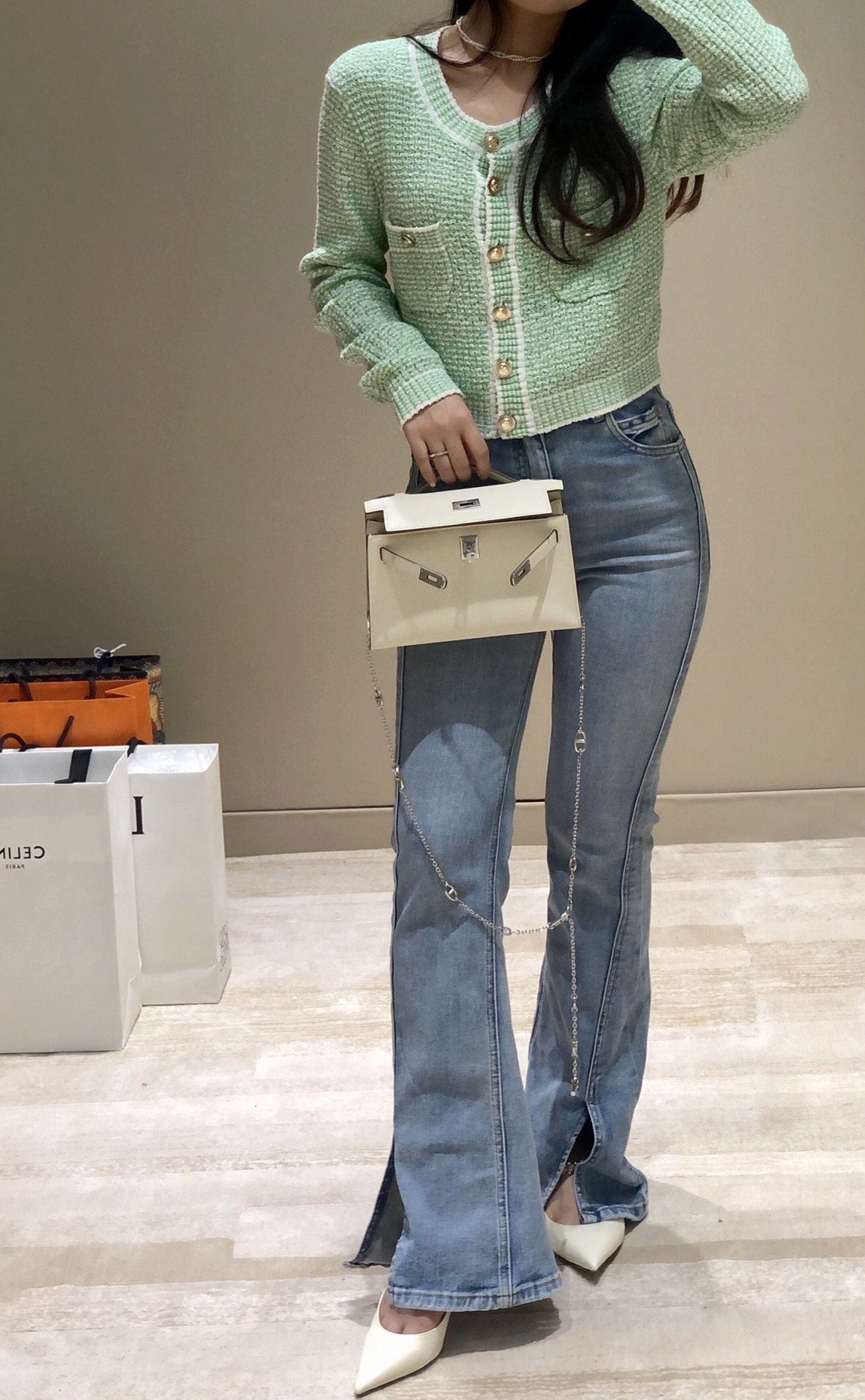 Hermès Kelly 에르메스 켈리 포쉐트 스위프트 가죽 22cm 4