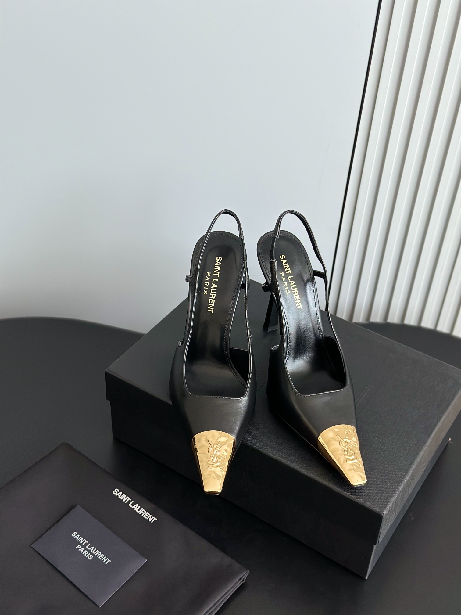 SAINT LAURENT 생로랑 YSL25 금장 하이힐 5